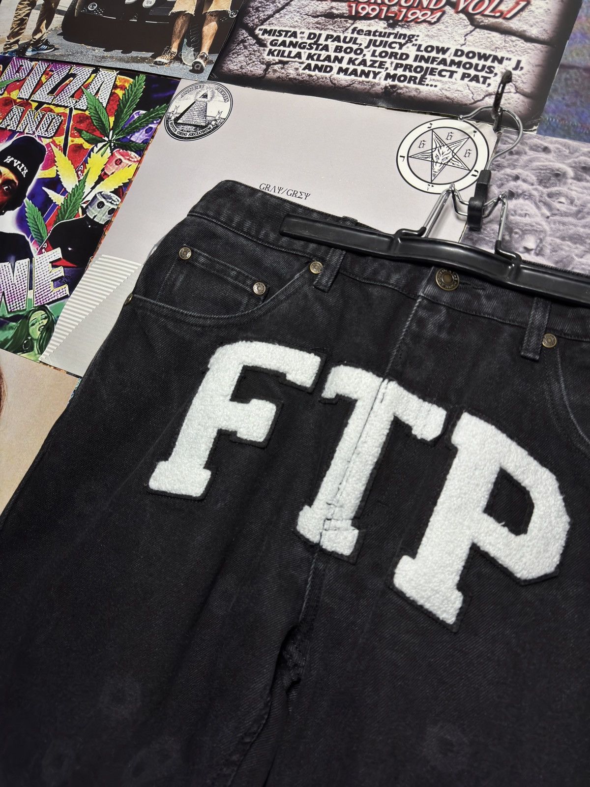 Fuck The Population FTP Bullet Hole Jeans Size US 32 / EU 48 - 2 Thumbnail