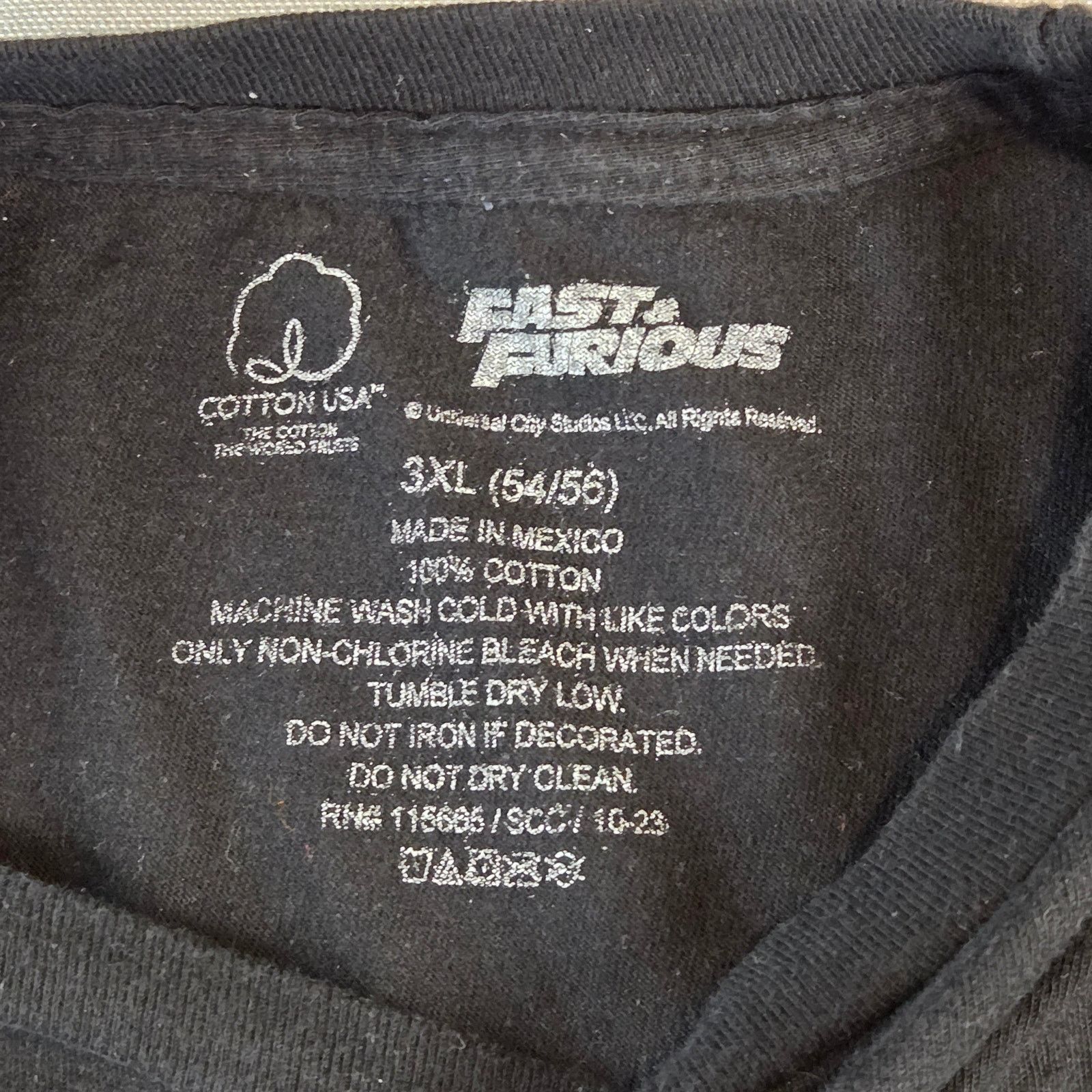 Universal Studios fast furious movie cars tee 3xl Size US XXL / EU 58 / 5 - 3 Thumbnail