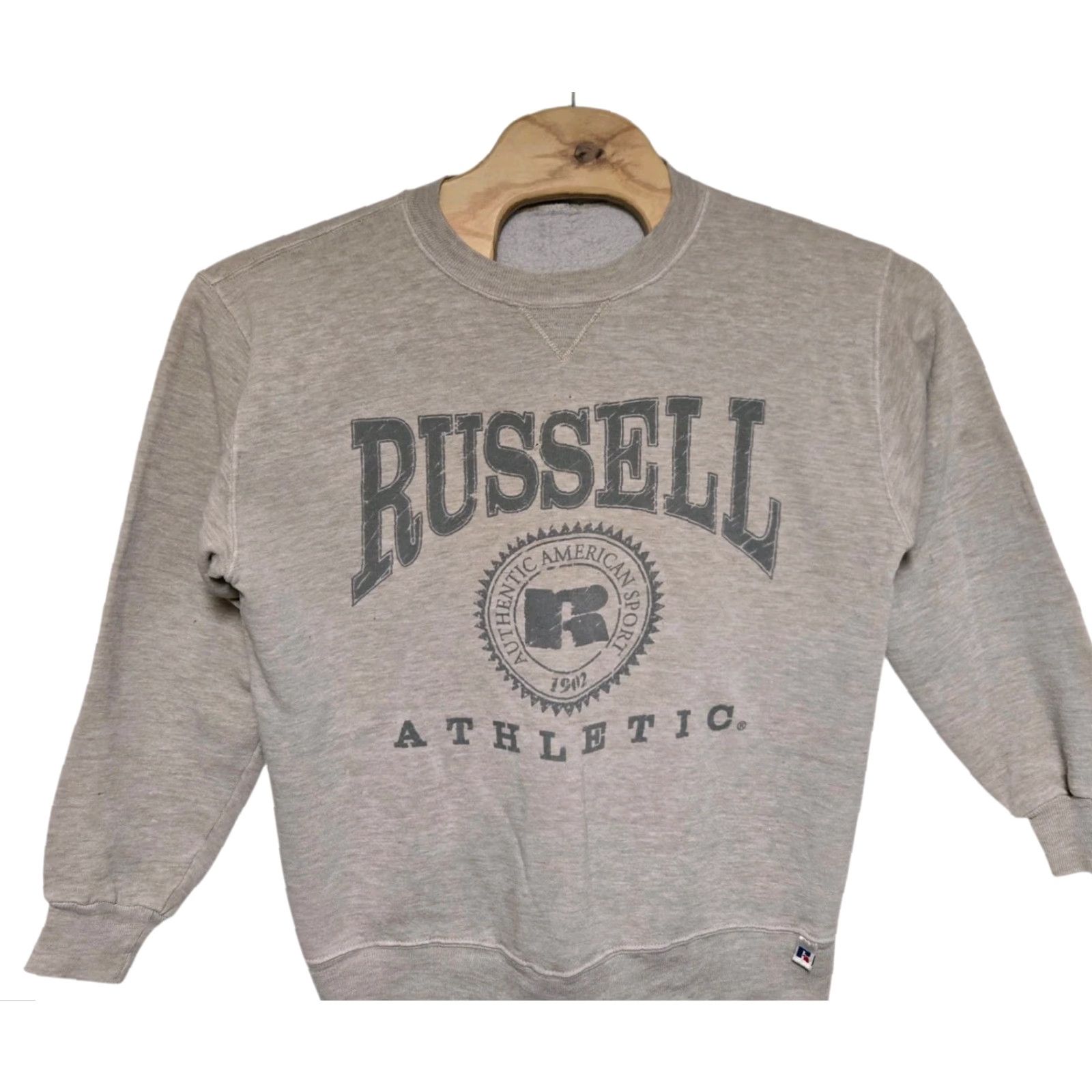 Russell Athletic VINTAGE Russell Athletic Sweatshirt Mens L Gray Crewneck 90s DISTRESSED USA Size US L / EU 52-54 / 3 - 2 Thumbnail