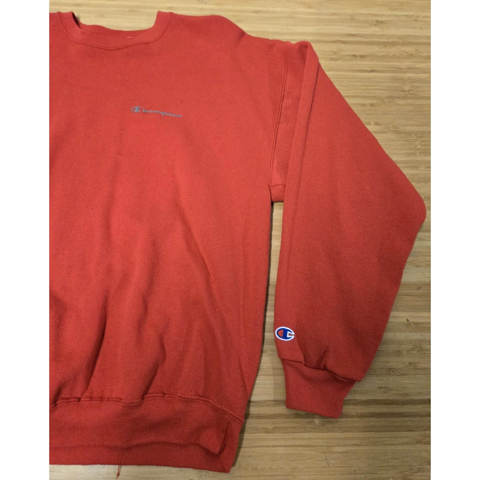 Champion Champion Sweatshirt Mens XL Red Crewneck Pullover Fleece Embroidered Logo Size US XL / EU 56 / 4 - 2 Thumbnail
