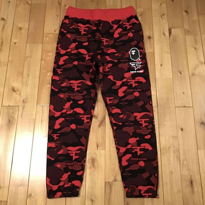 BAPE X FAZE CLAN SWEAT PANTS MENS