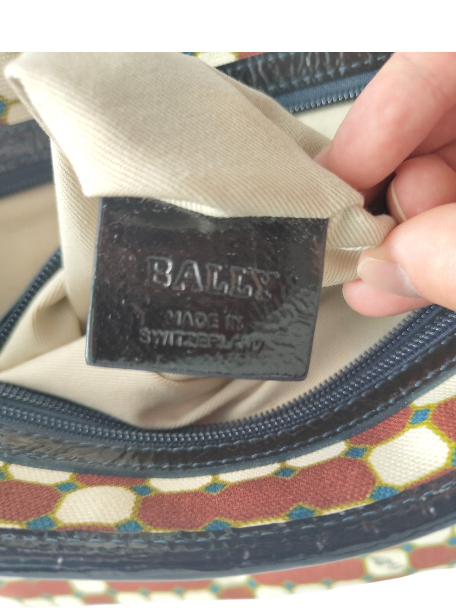 Bally Canvas Tote Bag With Overall Burgundy And Beige Pattern Size ONE SIZE - 8 Thumbnail