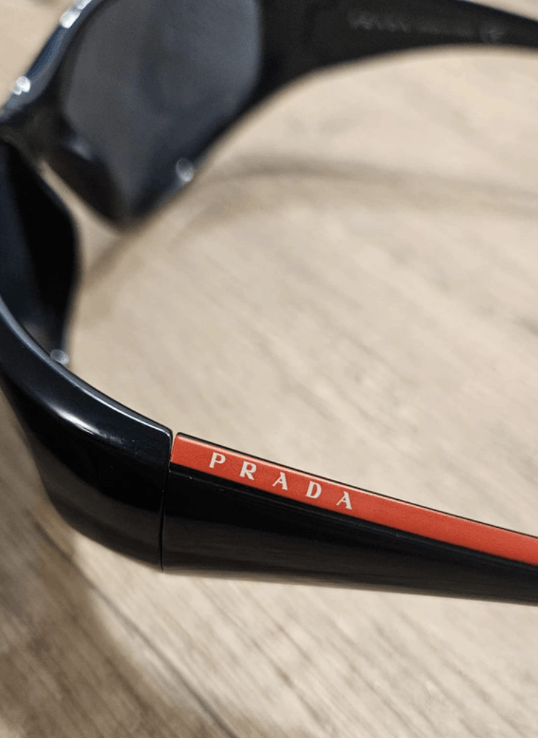 Prada × Vintage PRADA Sunglasses Rimless Sport Metal Frame Shield Wrap Size ONE SIZE - 5 Thumbnail