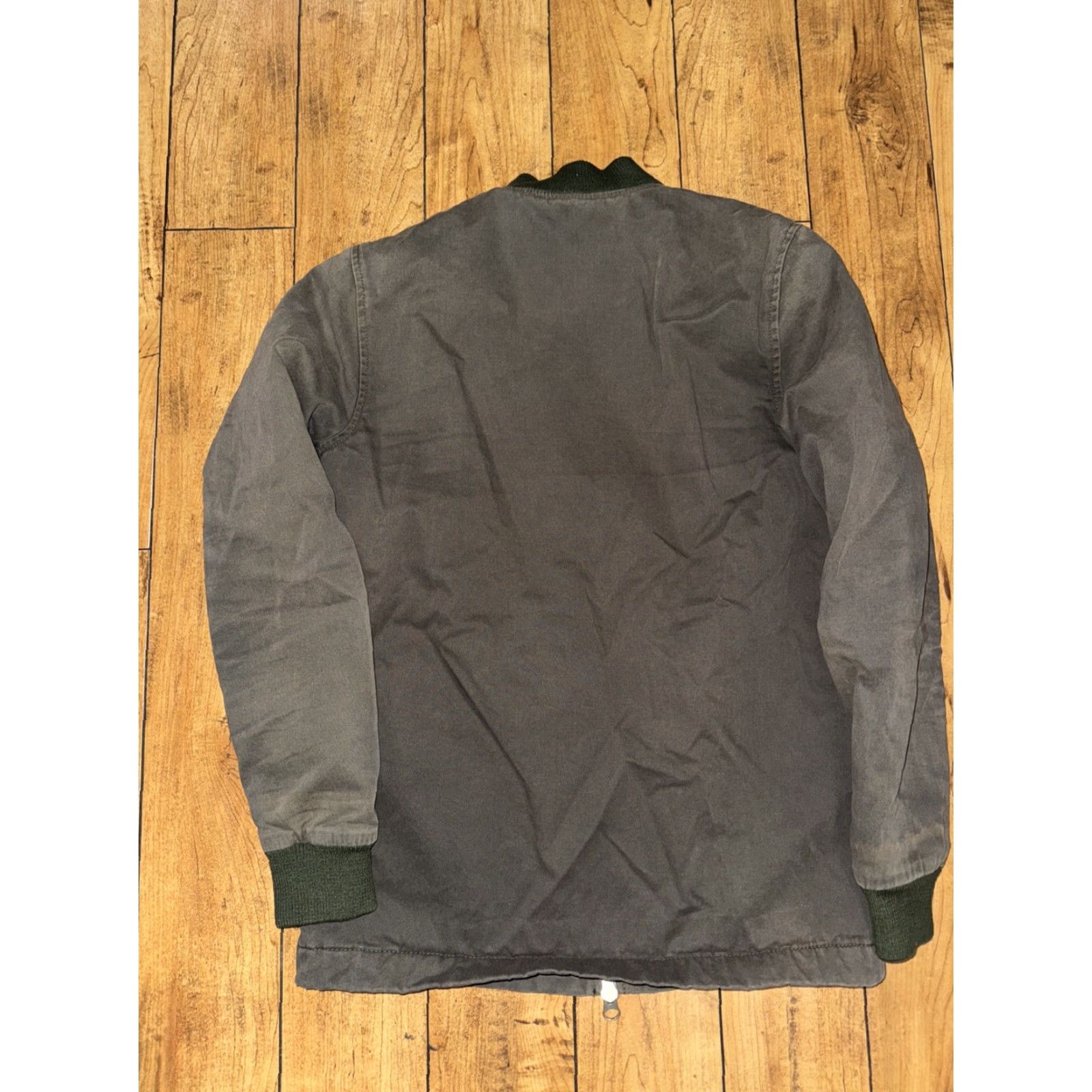 Topman Topman Bomber Jacket Olive Green Small Zipper Dual Zipper Men Regular Cotton Jacket Size US S / EU 44-46 / 1 - 3 Thumbnail