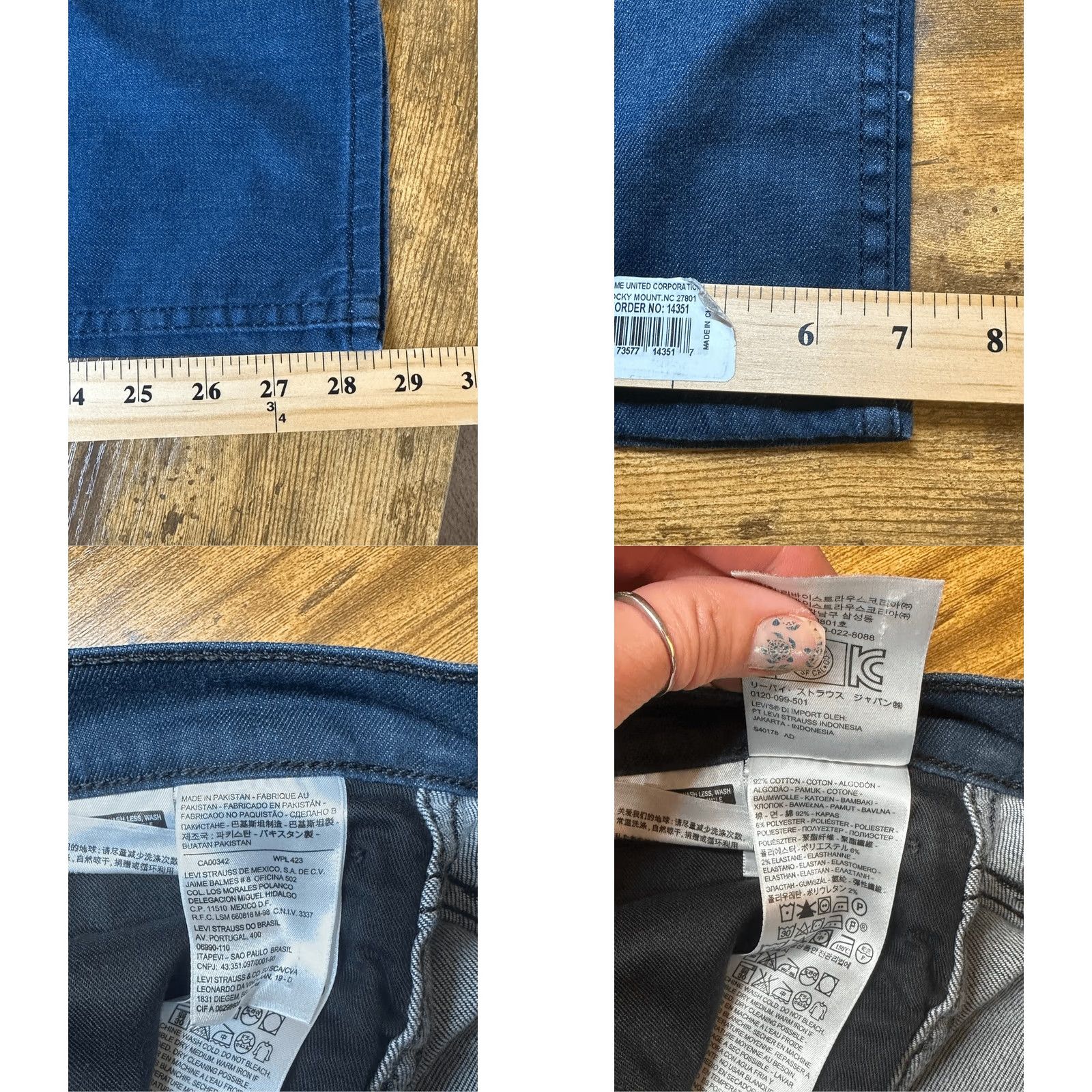 Levi's Item Specifications: Age Size US 29 - 8 Thumbnail