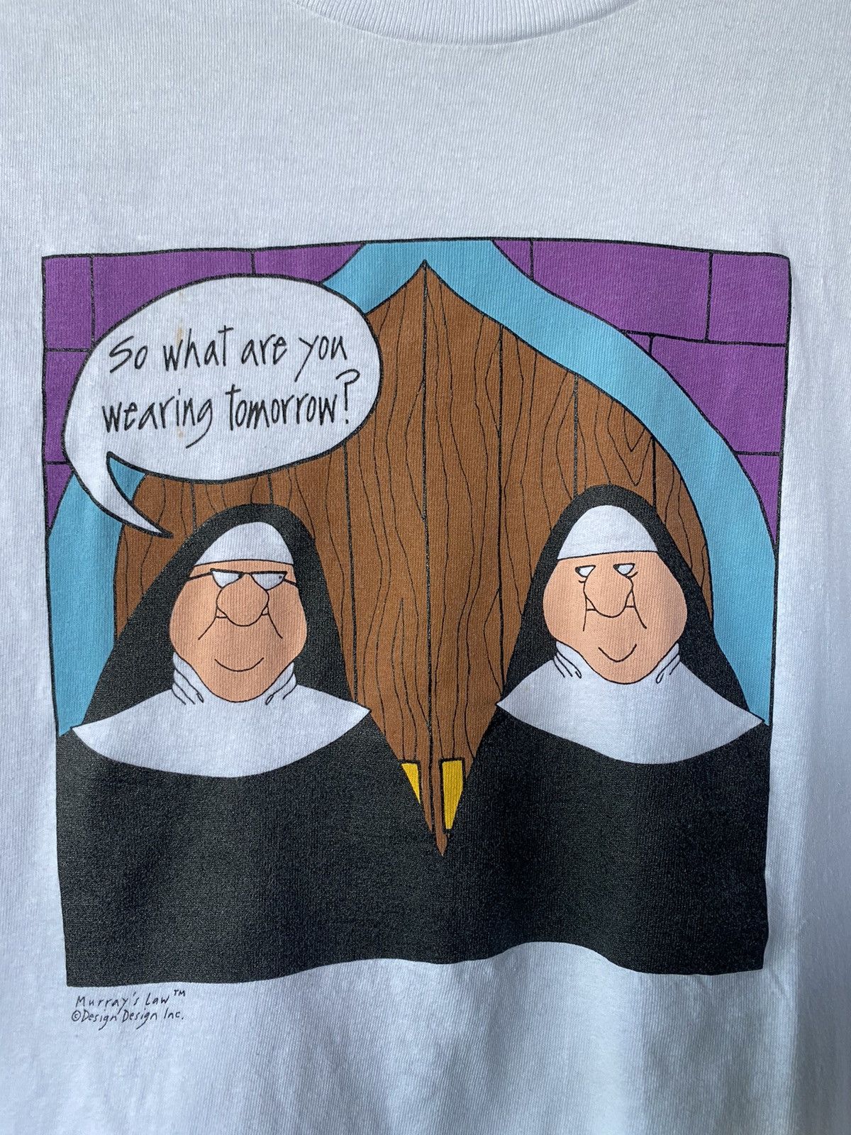 Hanes × Vintage 90s Hanes art Murray’s Law tee Size US M / EU 48-50 / 2 - 2 Thumbnail