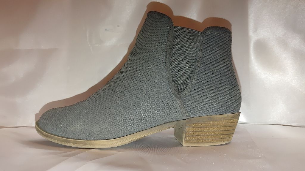 The Unbranded Brand Kensie Gerona Perforated Suede Ankle Bootie Suede Size 8M Size US 8 / IT 38 - 2 Thumbnail