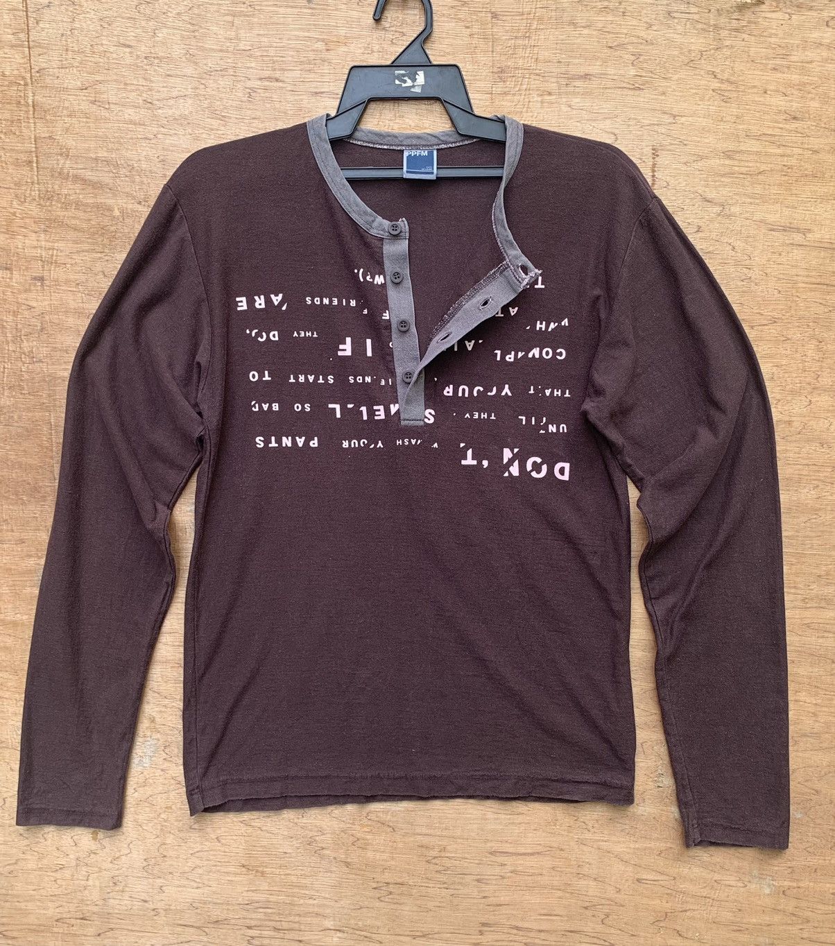 PPFM Rare PPFM Half Button Long Sleeve Shirt Size US M / EU 48-50 / 2 - 15 Thumbnail