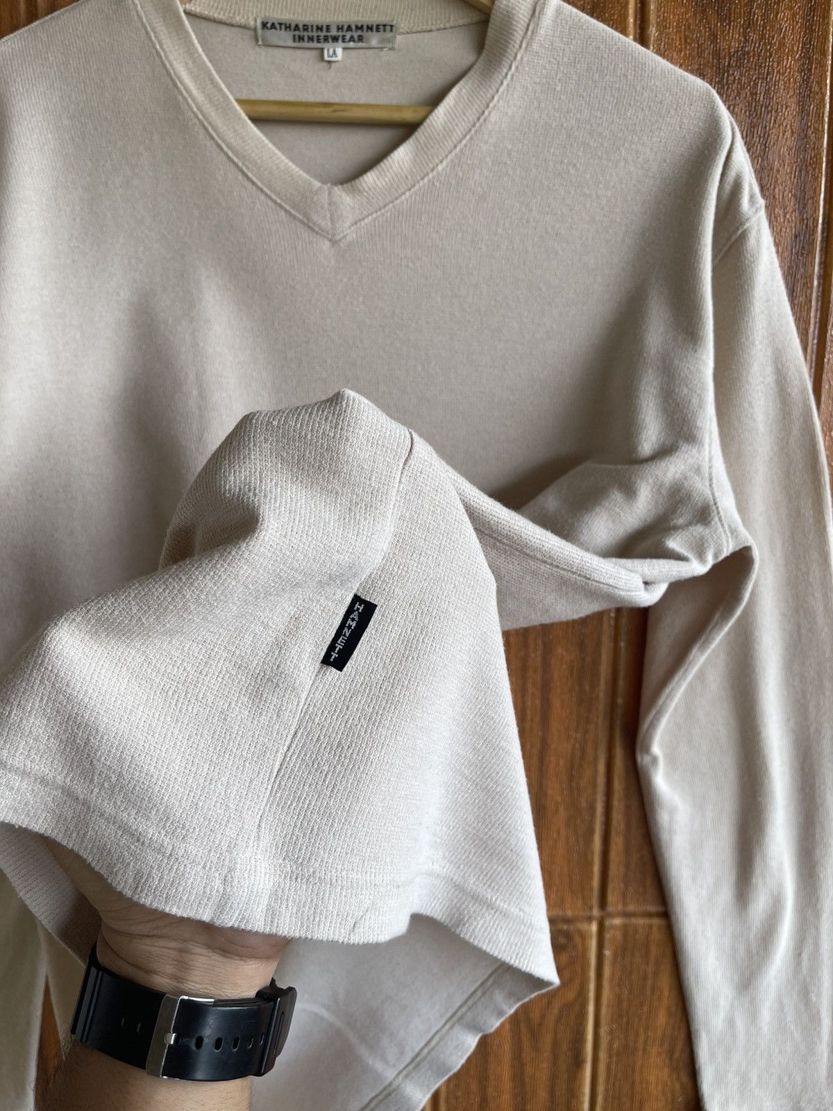 Katharine Hamnett London Vintage’90s🔥KATHARINE HAMNETT LONDON🔥Innerwear Long Sleeve Size US L / EU 52-54 / 3 - 3 Thumbnail