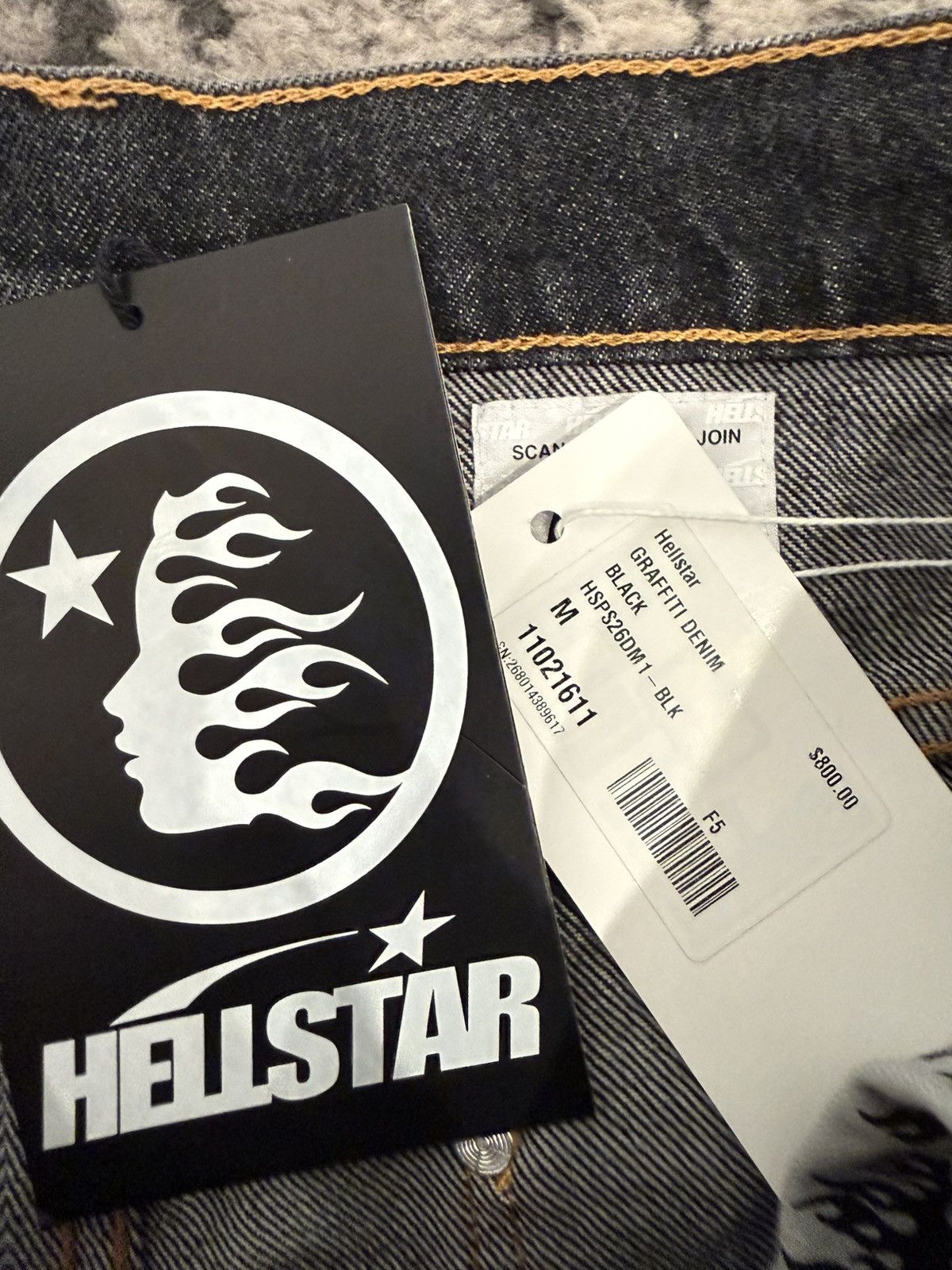 HELLSTAR Hellstar graffiti denim Paris collection Size US 32 / EU 48 - 8 Thumbnail