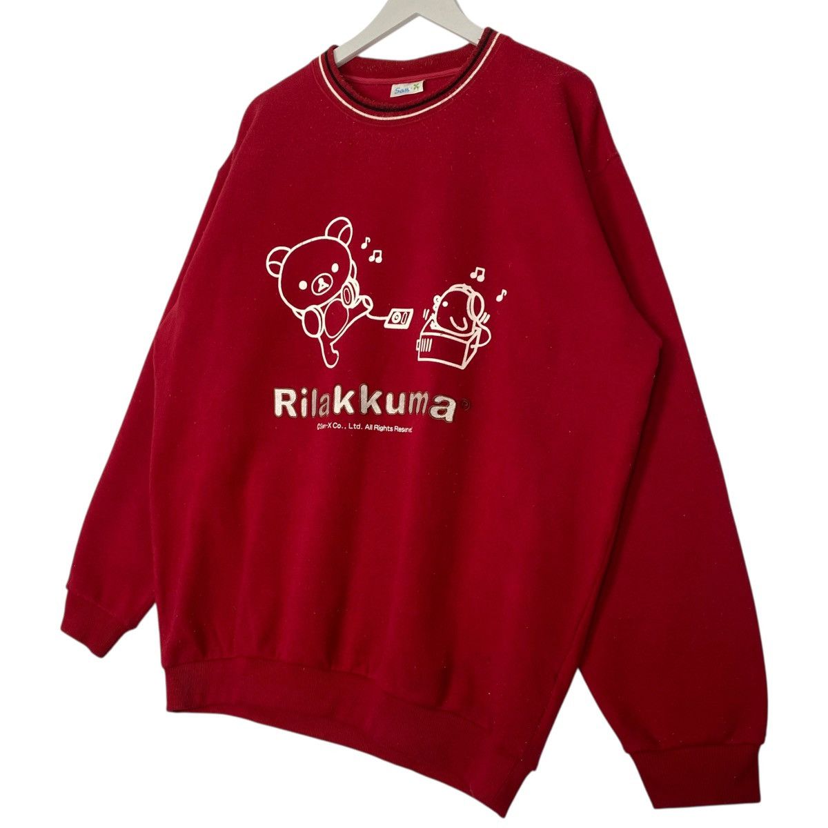 Vintage Vintage Japanese Cartoon Rilakkuma Sweatshirt Crewneck Red Size US L / EU 52-54 / 3 - 2 Thumbnail