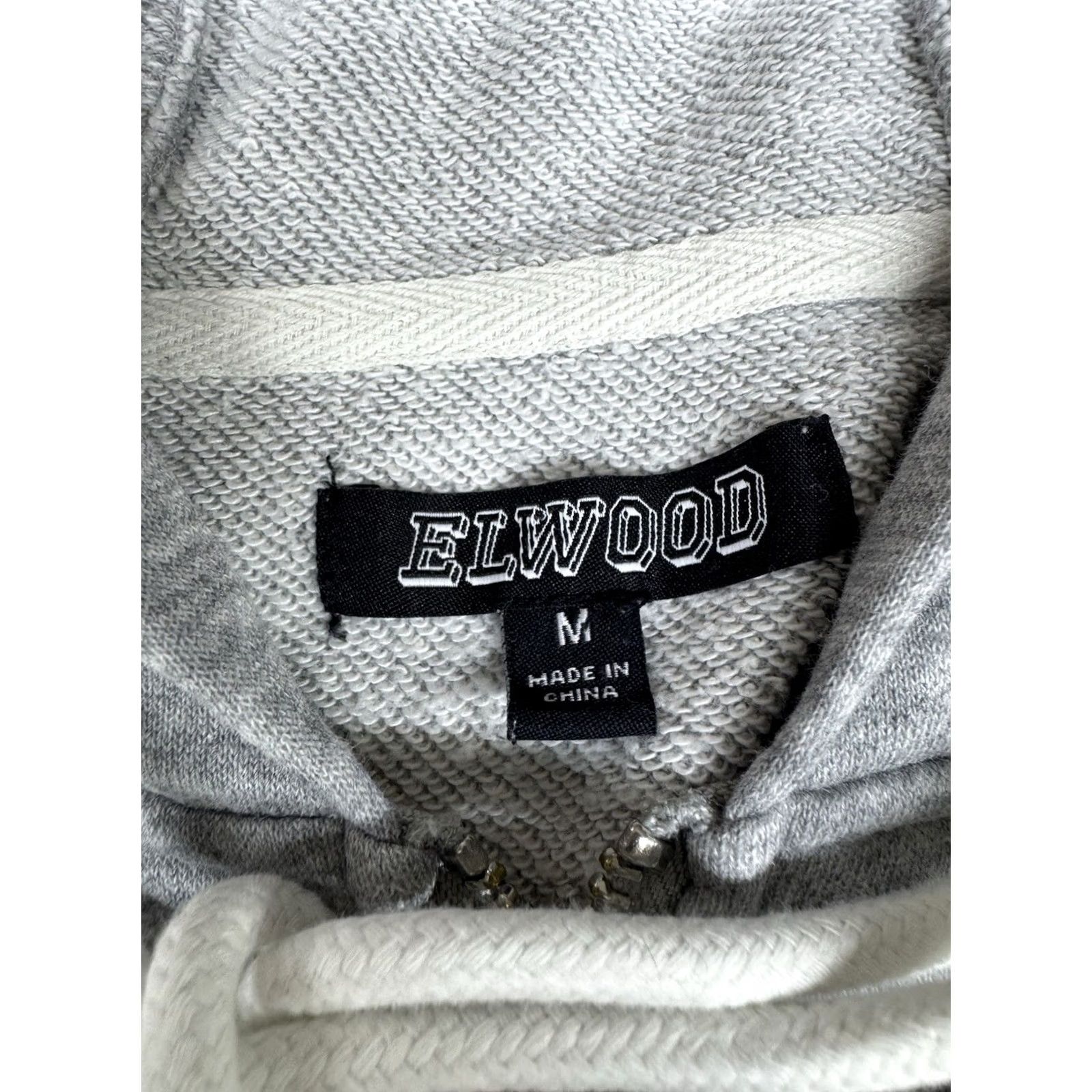 Elwood Elwood Heavyweight Oversized Hoodie Full Zip Sweater Essential Gray Mens M Size US M / EU 48-50 / 2 - 2 Thumbnail