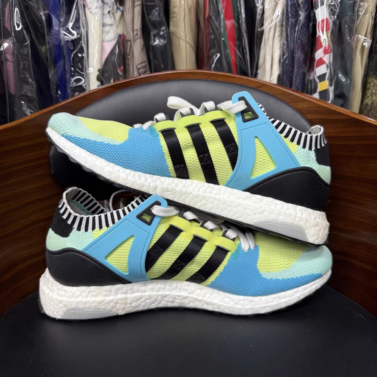 Adidas Adidas EQT Support Boost Blue & Green K15 Size US 11.5 / EU 44-45 - 7 Thumbnail