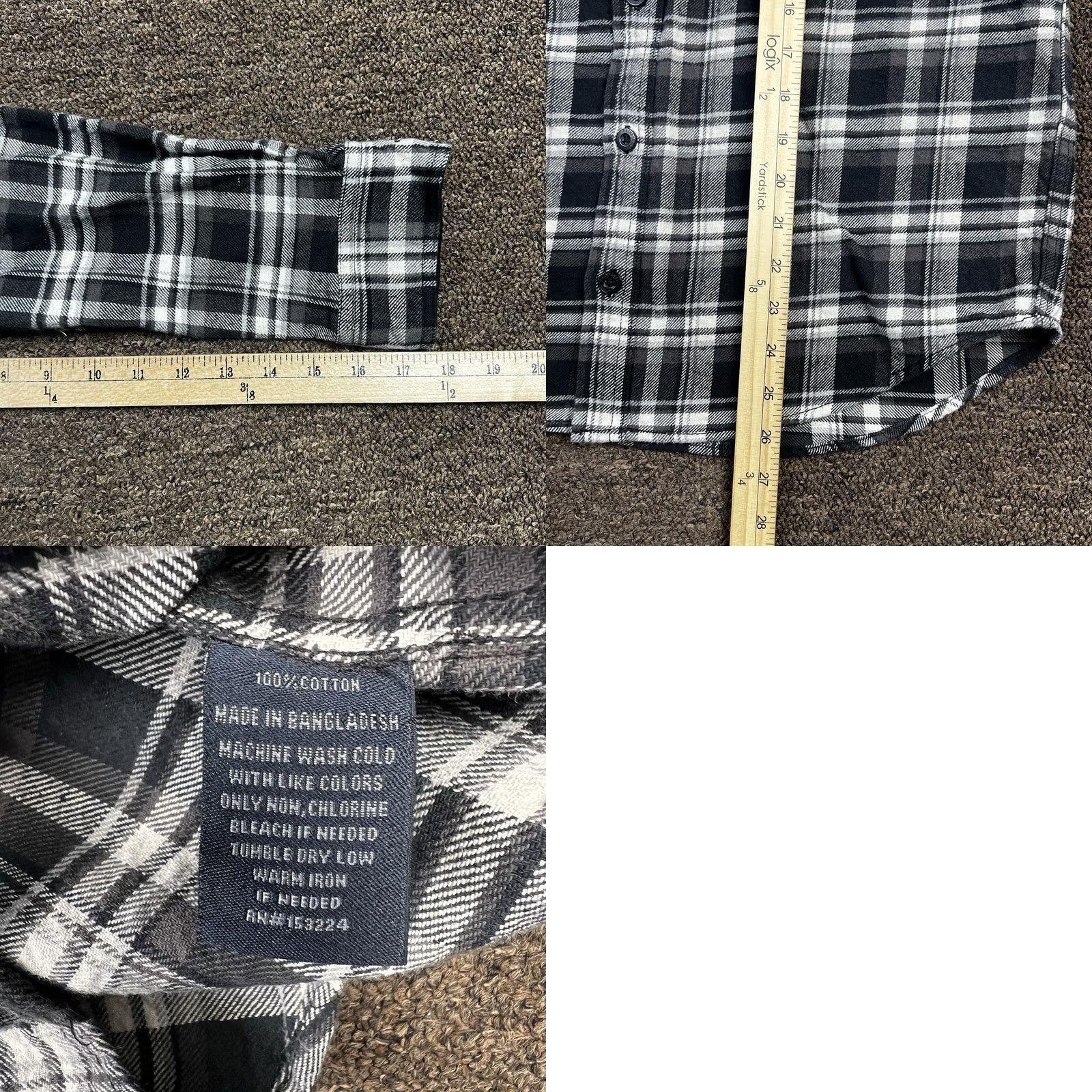 Vintage VINTAGE Rainforest Flannel Shirt Mens M Black Buffalo Hiking Skater Camping Shirt Button-Up Long Sleeve Collared Plaid Size US M / EU 48-50 / 2 - 9 Thumbnail