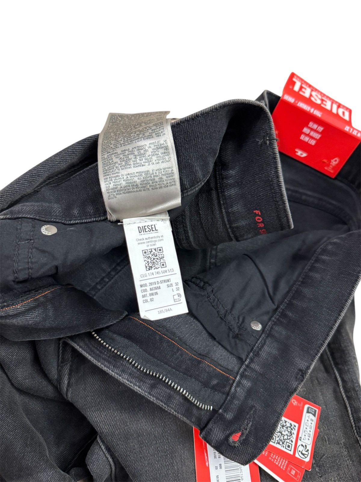 Diesel 🔥295$ Diesel 2019 D-Strukt Trou Jeans/Diesel Strukt Jeans Size US 32 / EU 48 - 12 Thumbnail