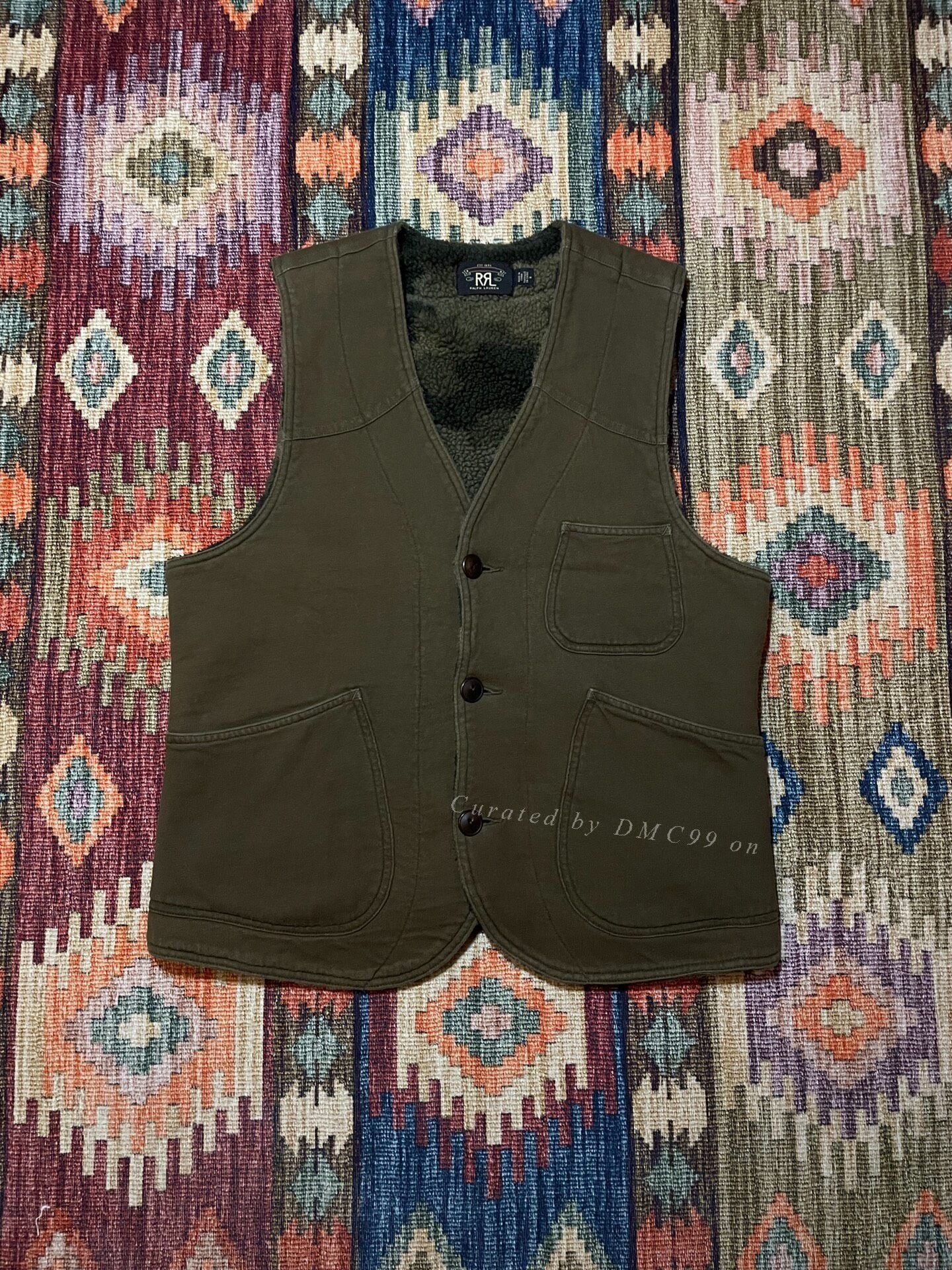 RRL Ralph Lauren RRL Discontinued Camo Fleece Vest Size US M / EU 48-50 / 2 - 1 Thumbnail