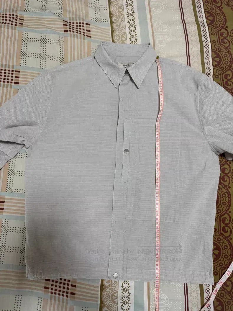 Hermes Hermes Fake Two-Piece Shirt Jacket. Hem with Drawstring Size US M / EU 48-50 / 2 - 5 Thumbnail