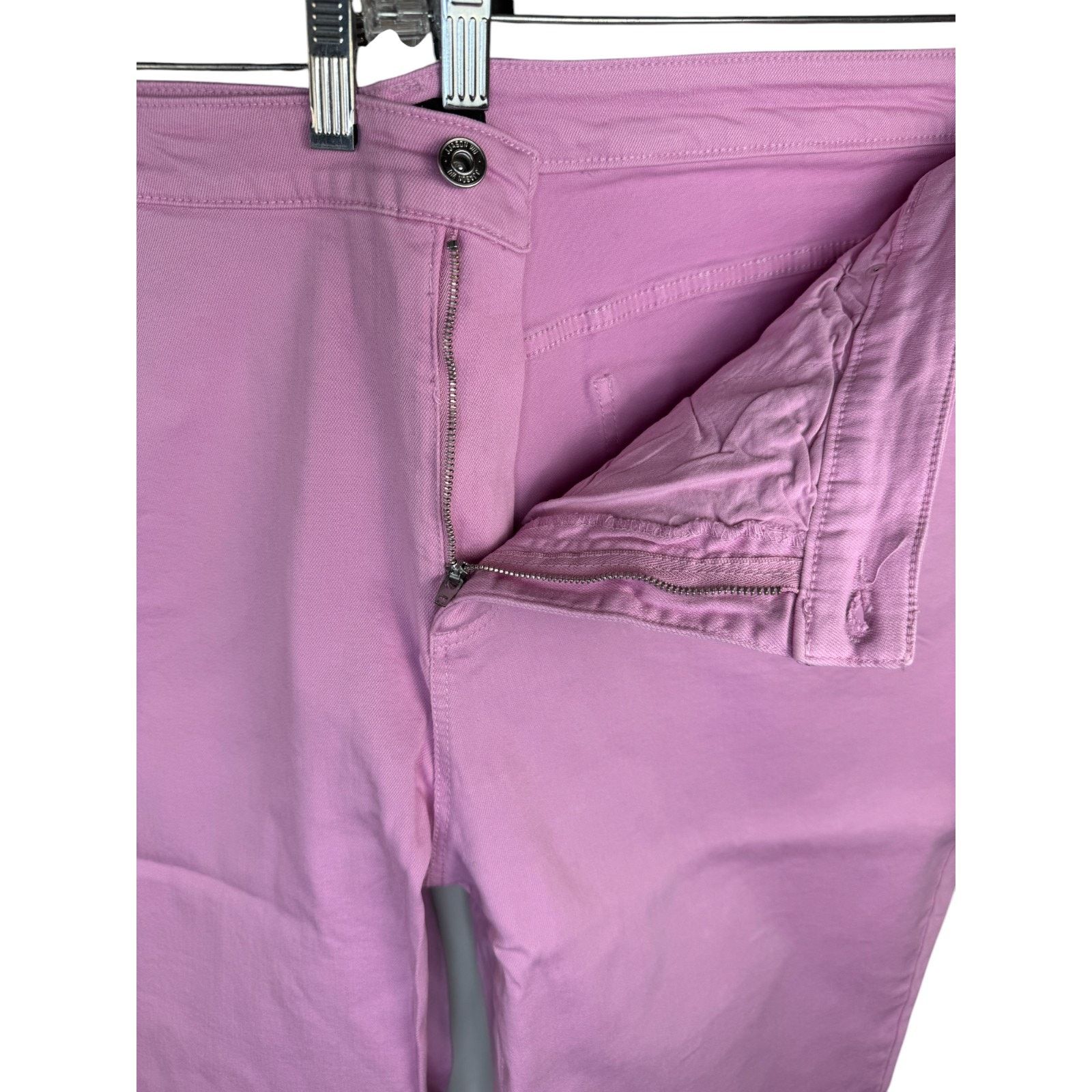 Jason Wu JASON WU Pink Ankle Pants 30WP Stretch Cotton Blend Size 40" / US 18 - 7 Thumbnail