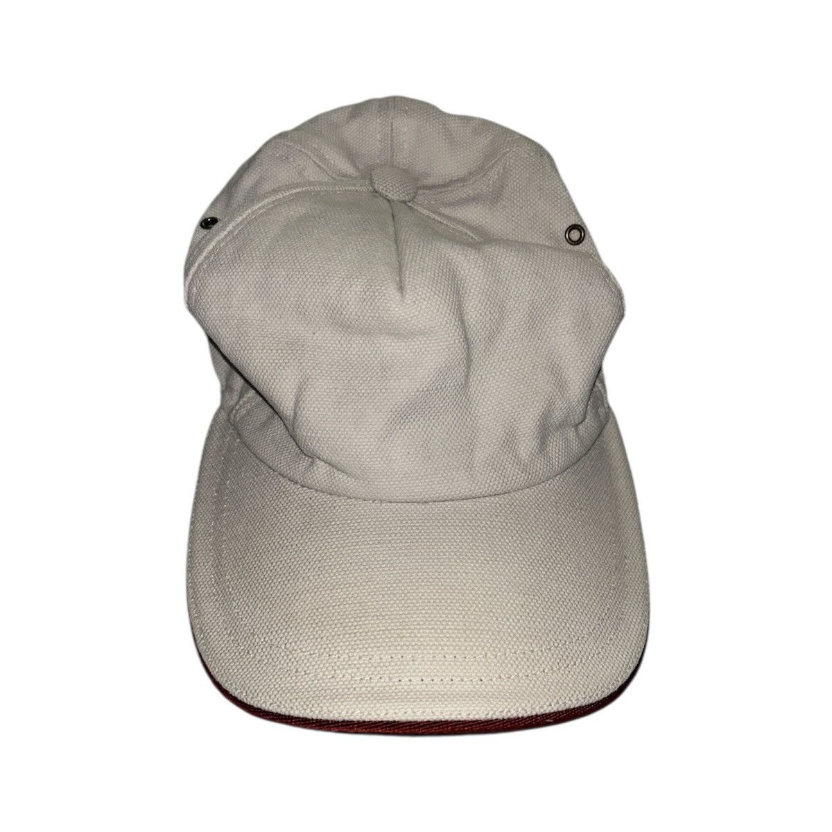 Gucci Gucci 2000s Tom Ford Era Linen Script Cap - Off-White Size ONE SIZE - 4 Thumbnail