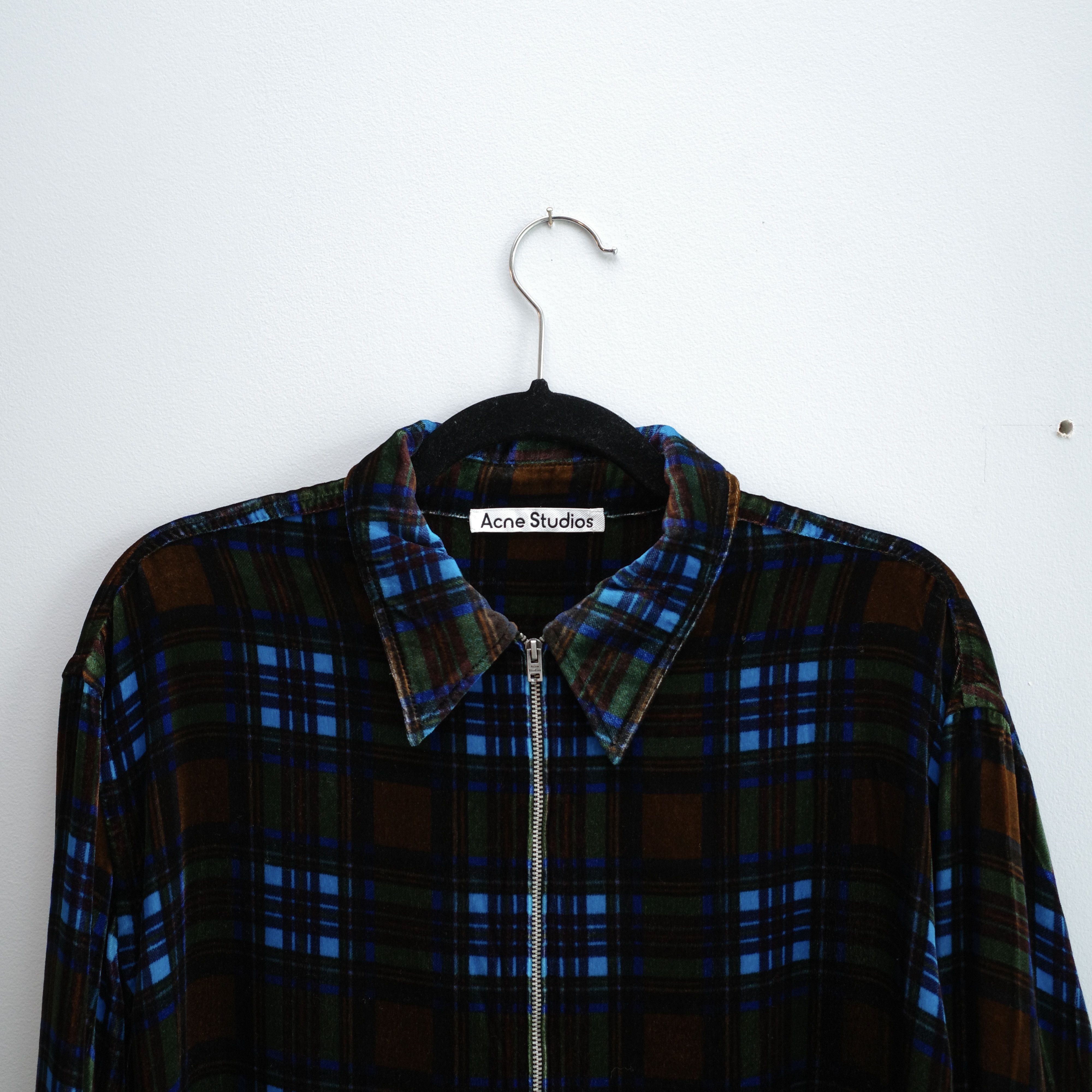 Acne Studios Tartarn Zippered Shirt Jacket Size US S / EU 44-46 / 1 - 9 Thumbnail