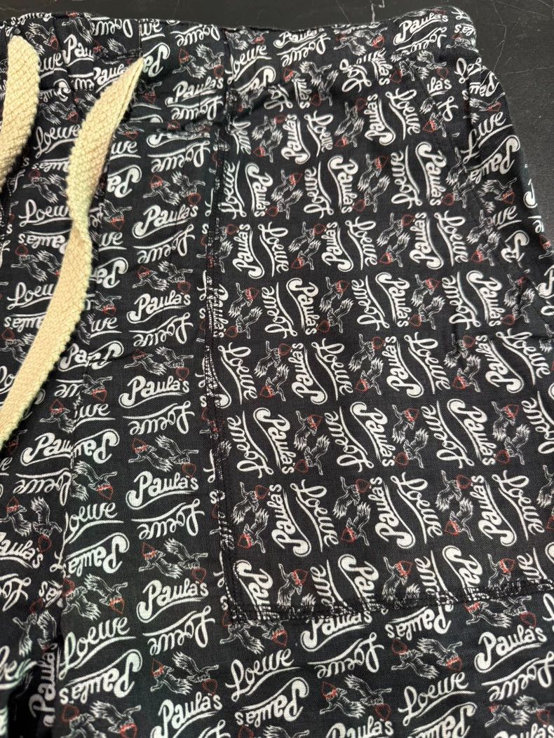 Loewe LOEWE sizeS Full logo shorts cotton linen texture Size US 26 / EU 42 - 2 Thumbnail