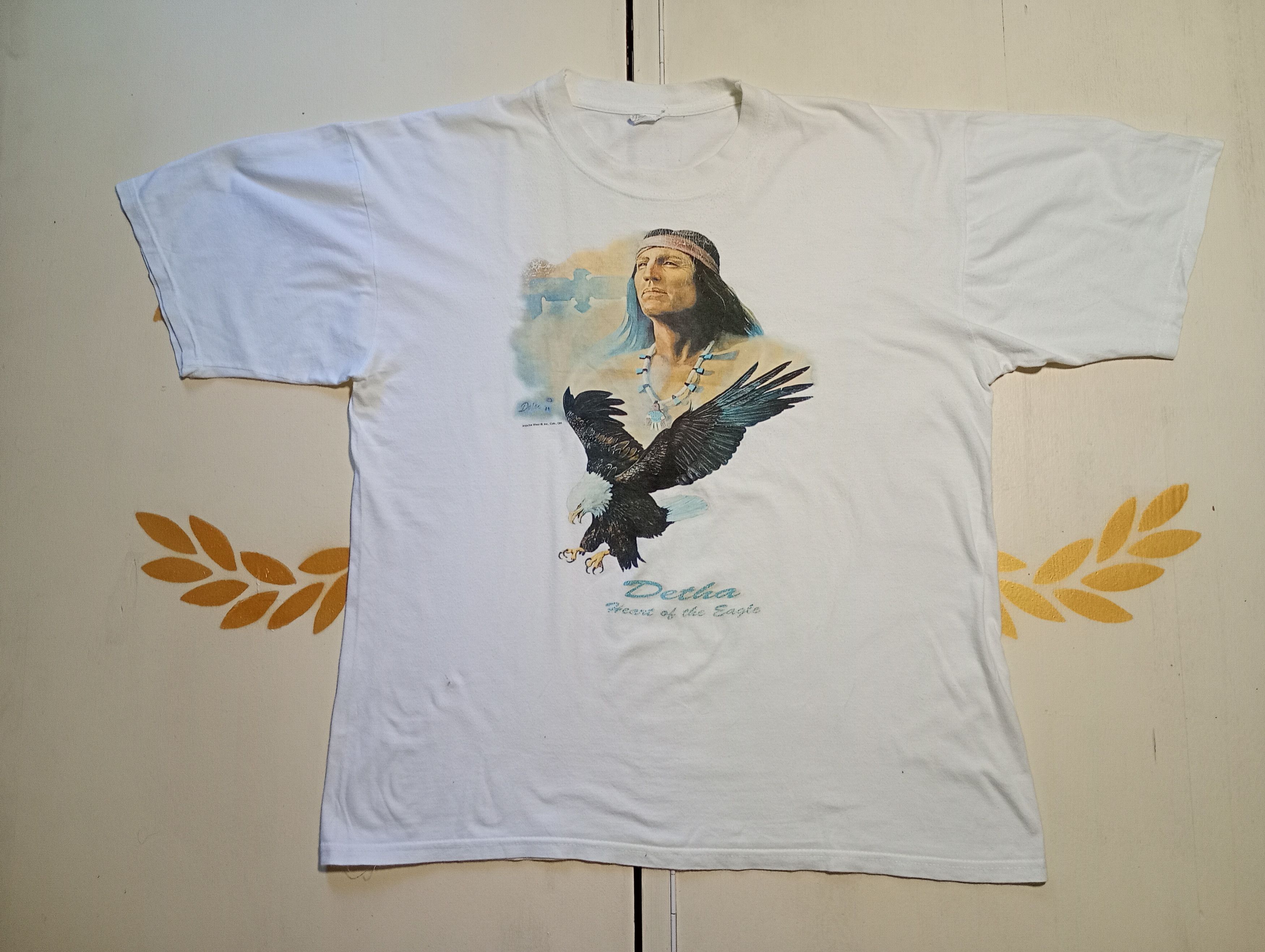Vintage Jt's Detha Heart Of The Eagle 1989 T-Shirt Size US L / EU 52-54 / 3 - 2 Thumbnail