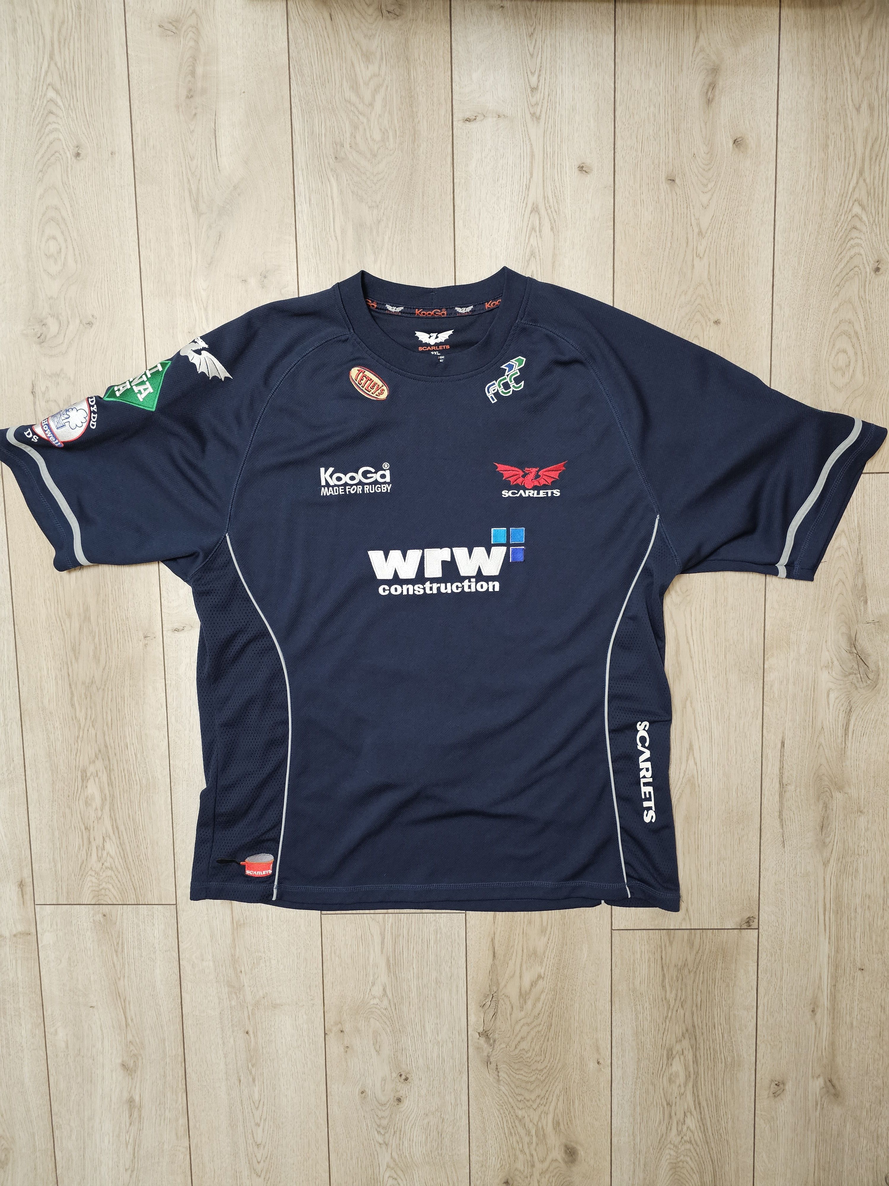 Vintage SCARLETS RUGBY JERSEY 2008 WALES RUGBY JERSEY 3XL Size US XXL / EU 58 / 5 - 1 Thumbnail