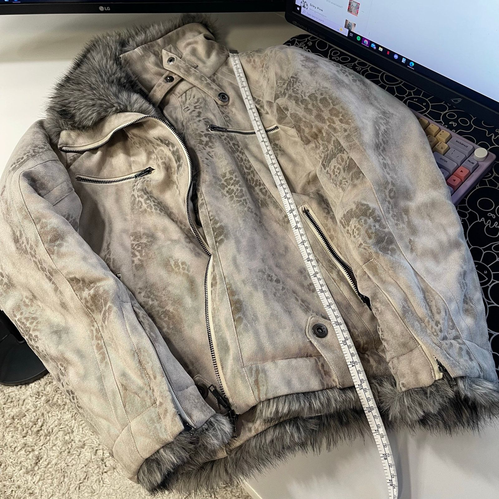 If Six Was Nine Japanese Archive Leopard Cheetah Print Fur Jacket Size US M / EU 48-50 / 2 - 9 Thumbnail