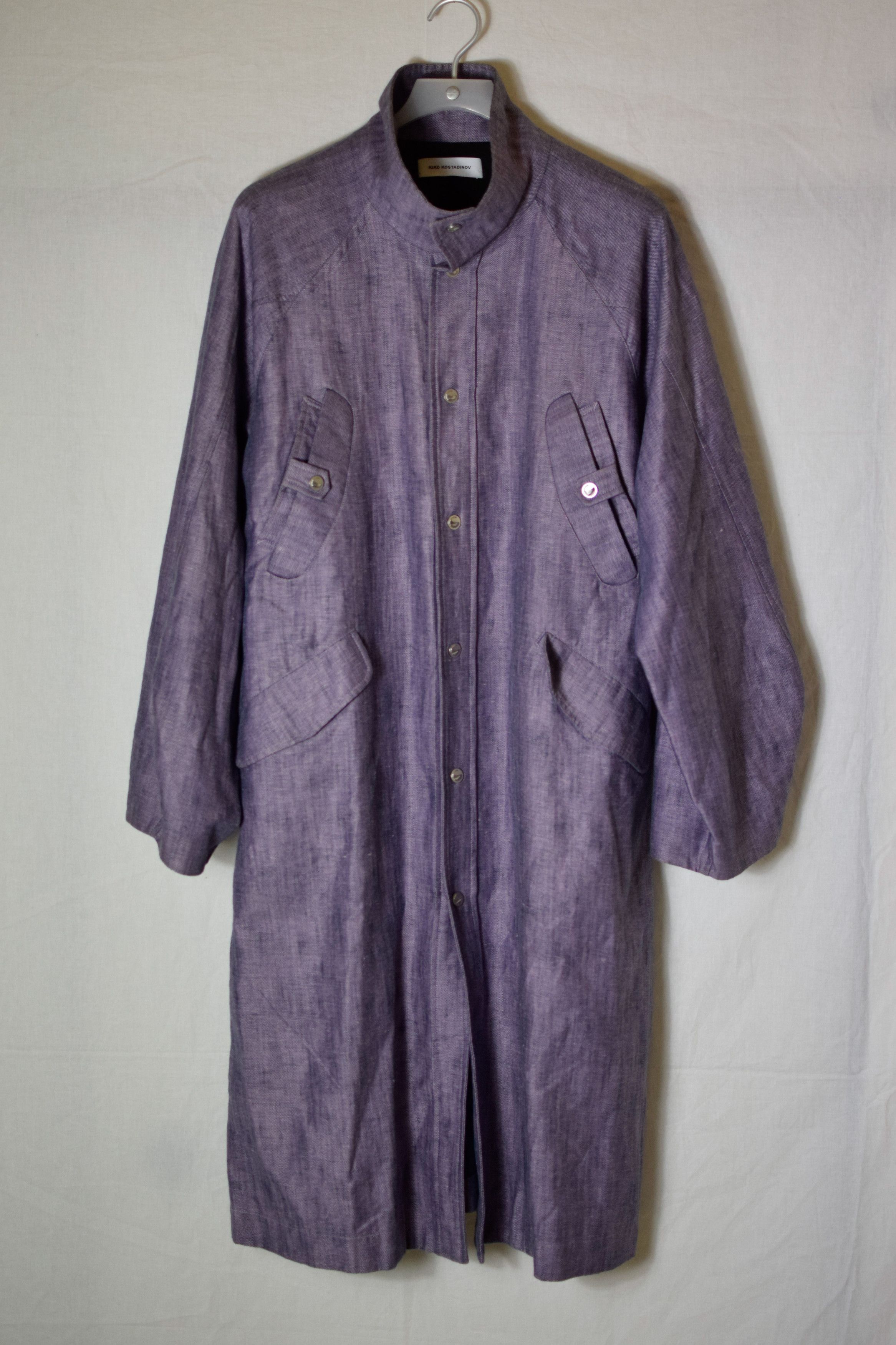 Kiko Kostadinov Kiko Kostadinov SS22 Purple Torino Coat Size US M / EU 48-50 / 2 - 2 Thumbnail