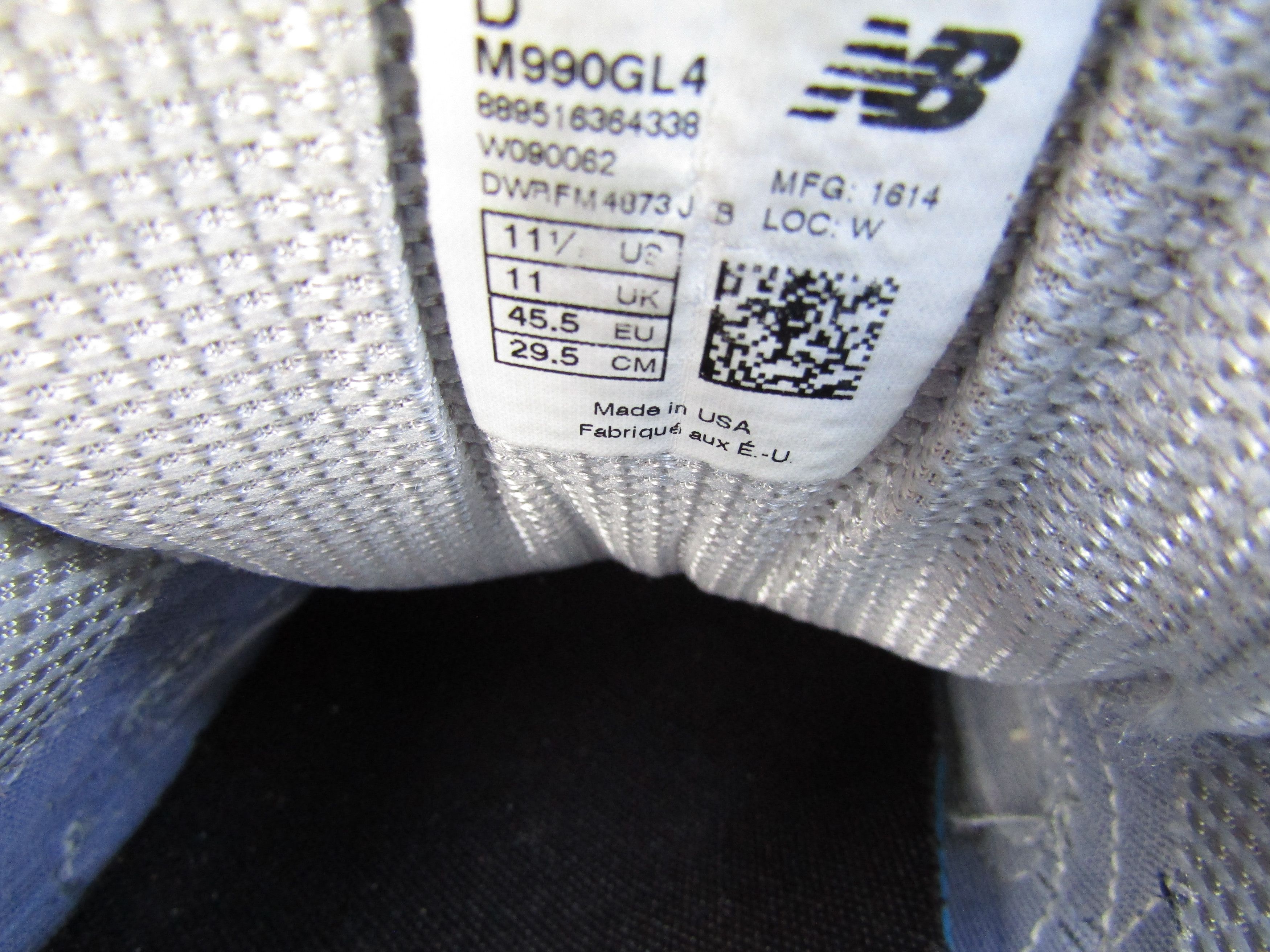 New Balance New Balance 990v4 USA Made Gray Castlerock Running Shoes Size US 11.5 / EU 44-45 - 3 Thumbnail