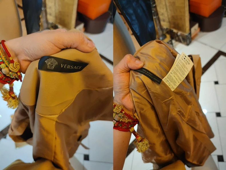 Versace Versace Rhinestone Medusa three-dimensional belt trench co Size M / US 6-8 / IT 42-44 - 9 Thumbnail