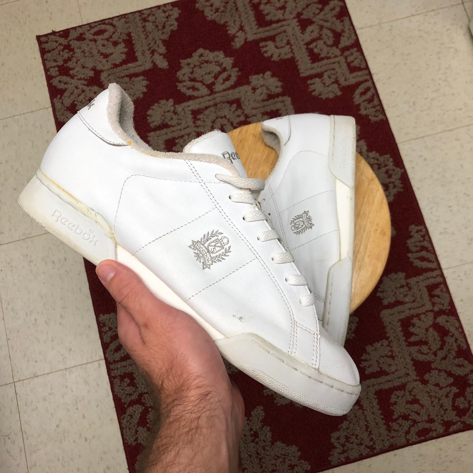 Reebok 1989 Reebok Newport Crest Sneakers Low Top Leather Tennis Size US 13 / EU 46 - 1 Thumbnail