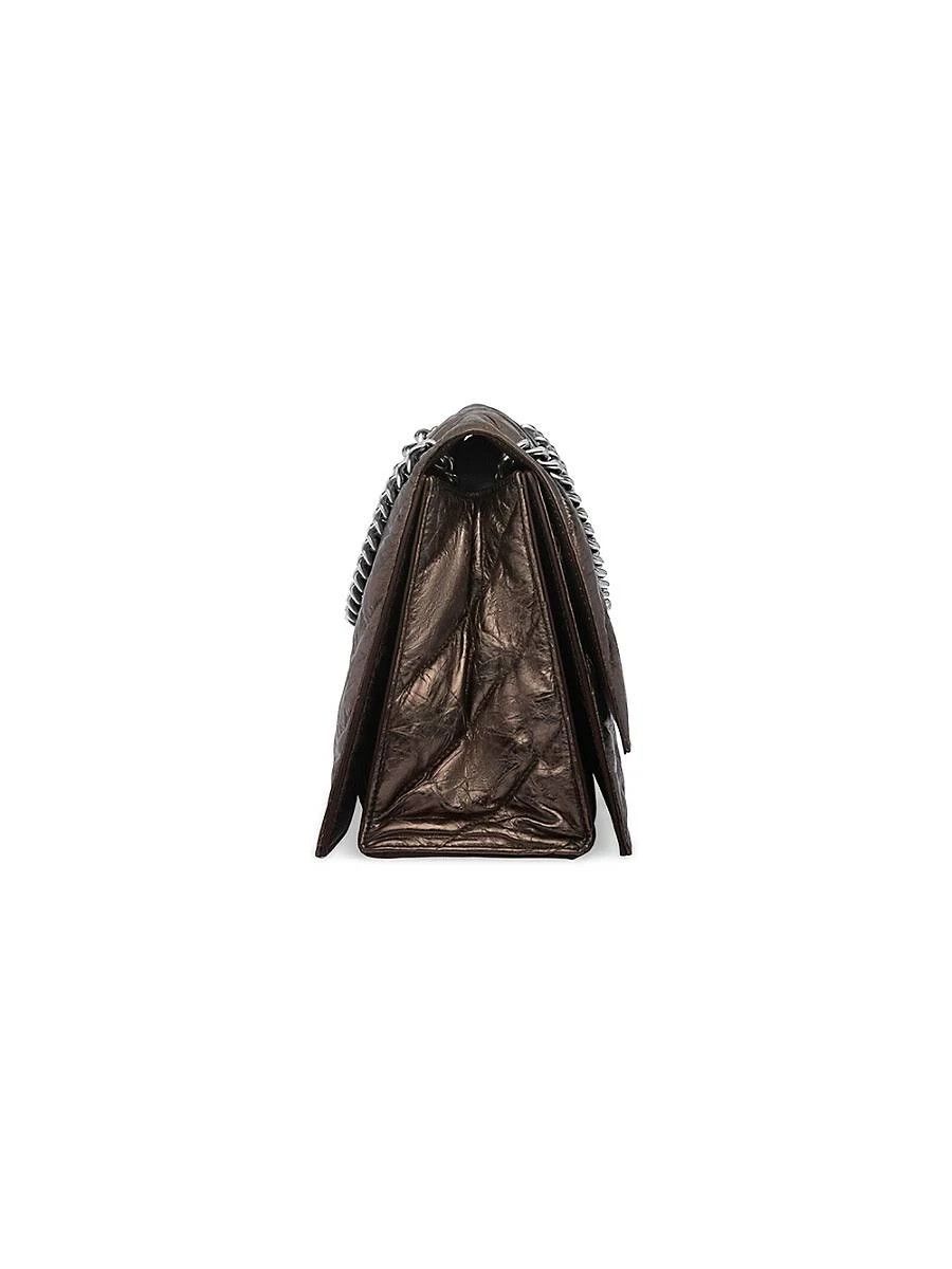 Balenciaga o1mt1gz0824 Size: OS / Crush Medium Chain Bag Metallized Size ONE SIZE - 2 Thumbnail