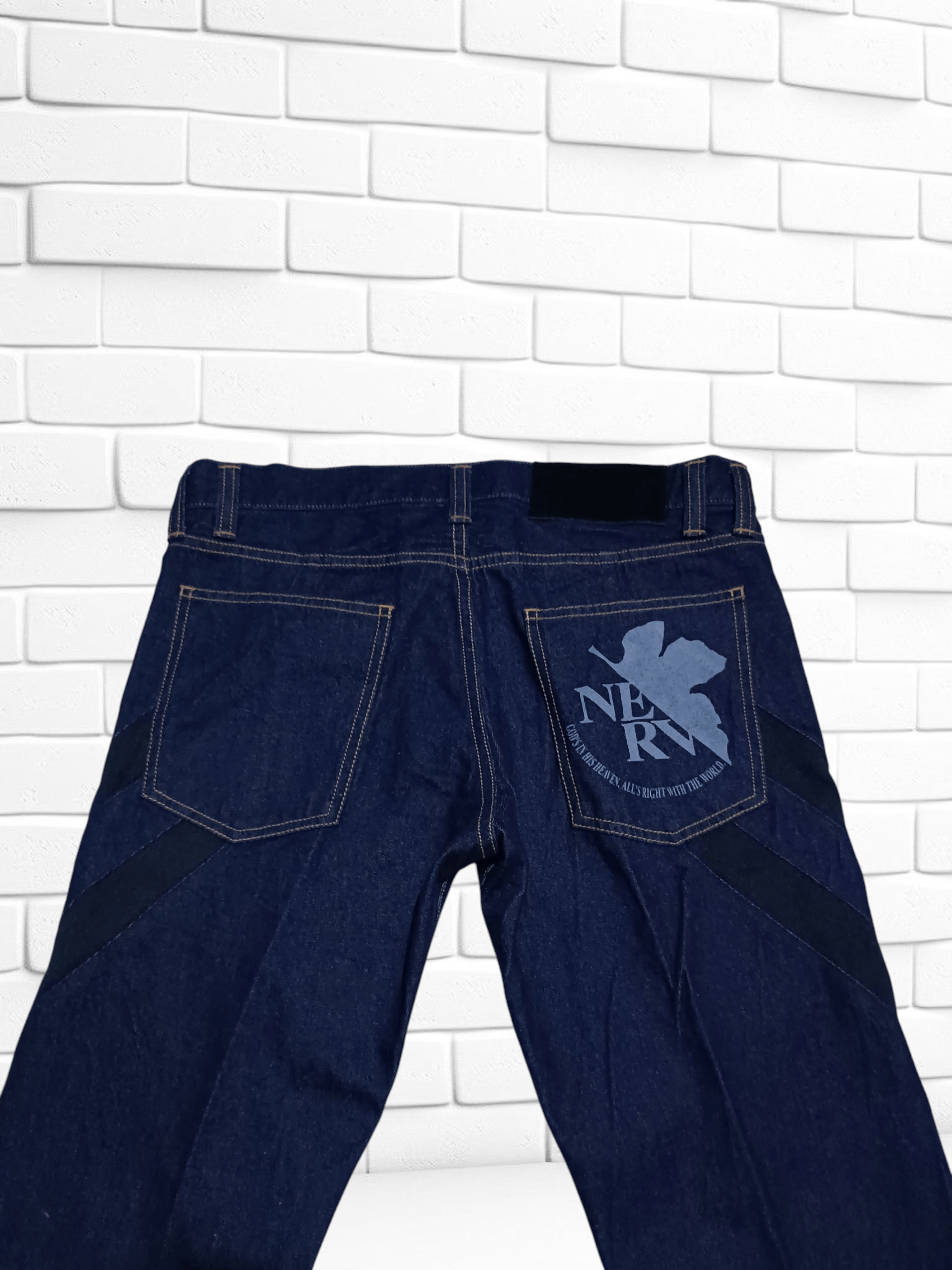 Japanese Brand Evangelion NERV Cospa Japanese Denim Pants Size US 30 / EU 46 - 4 Thumbnail