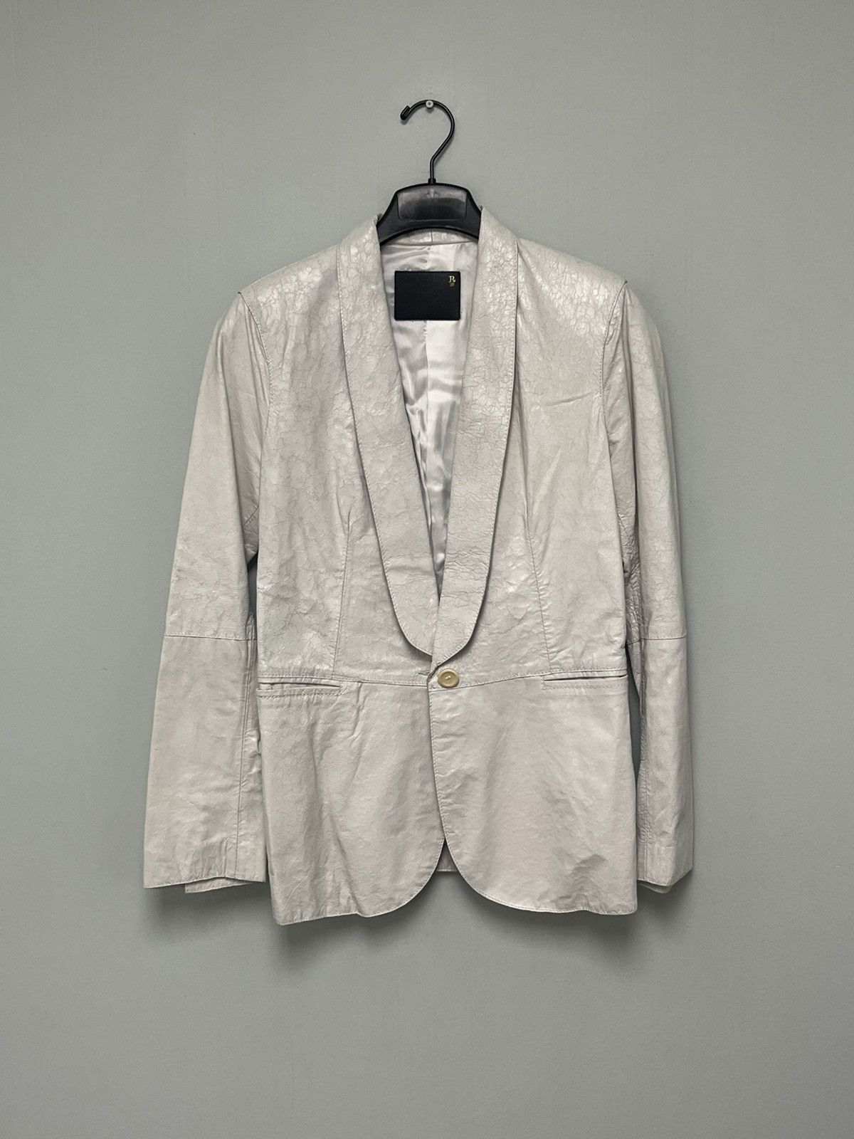 R13 Crackle effect leather blazer medium Size M / US 6-8 / IT 42-44 - 9 Thumbnail