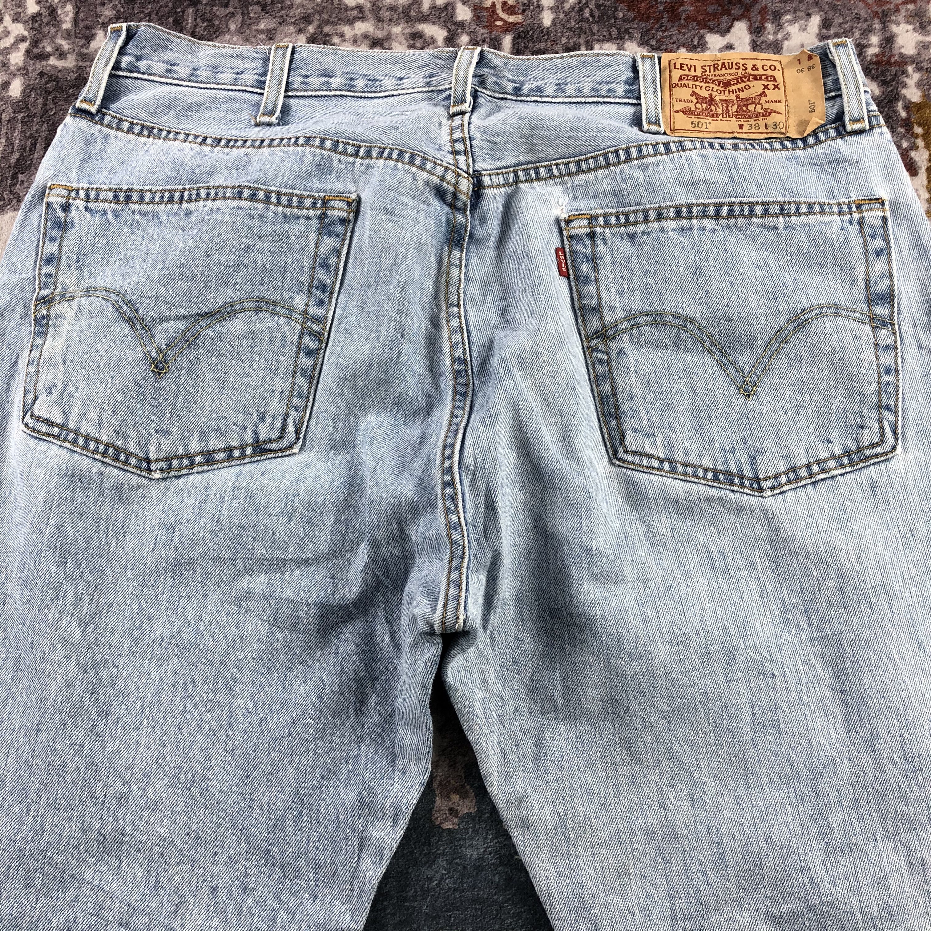 Levi's × Vintage Vintage Light Wash Levis 501 Jeans-JM2875 Size US 38 / EU 54 - 5 Thumbnail