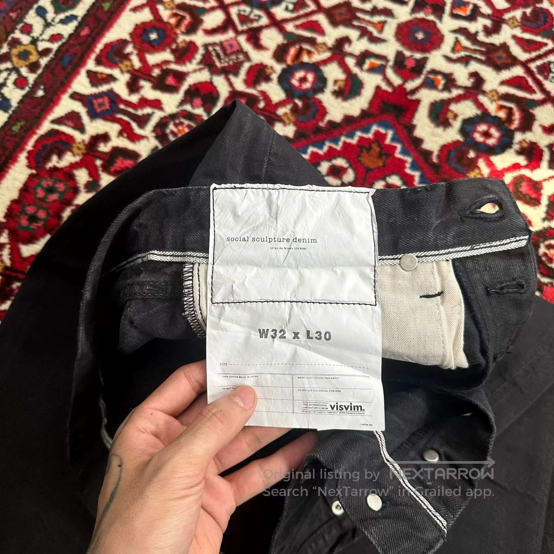 Visvim visvim black denim pants size w32 l3. Size US 32 / EU 48 - 5 Thumbnail