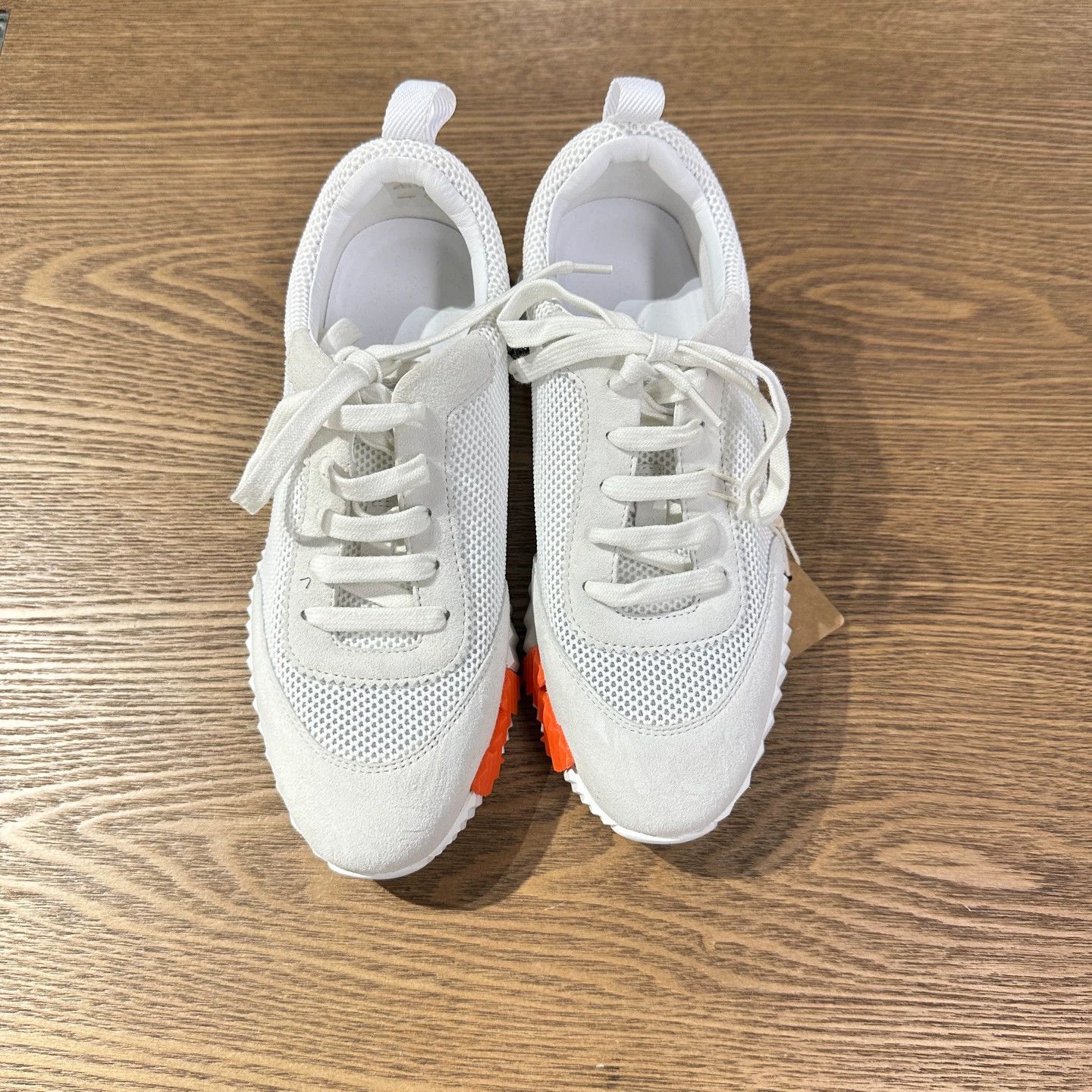 Hermes HERMES Jan1034 Bouncing Mesh Sport Casual Sneakers EUR 38 Size US 7 / IT 37 - 2 Thumbnail