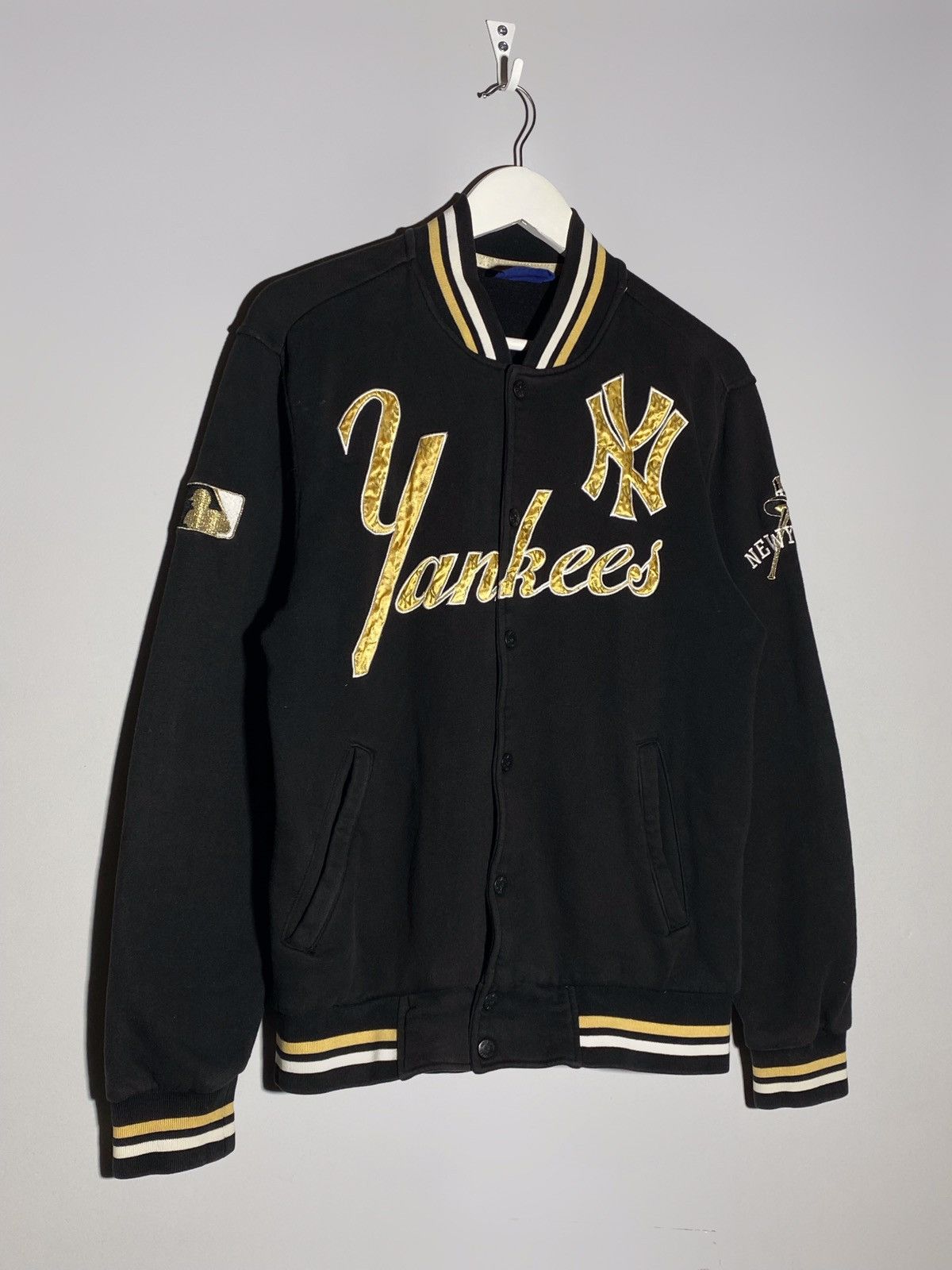 New York Yankees × Vintage Vintage 2000s New York Yankees MLB Majestic Bomber Jacket Size US S / EU 44-46 / 1 - 2 Thumbnail