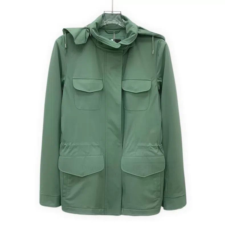 Loro Piana Loro Piana Green hooded long-sleeve traveler's jacket Size XS / US 0-2 / IT 36-38 - 1 Thumbnail