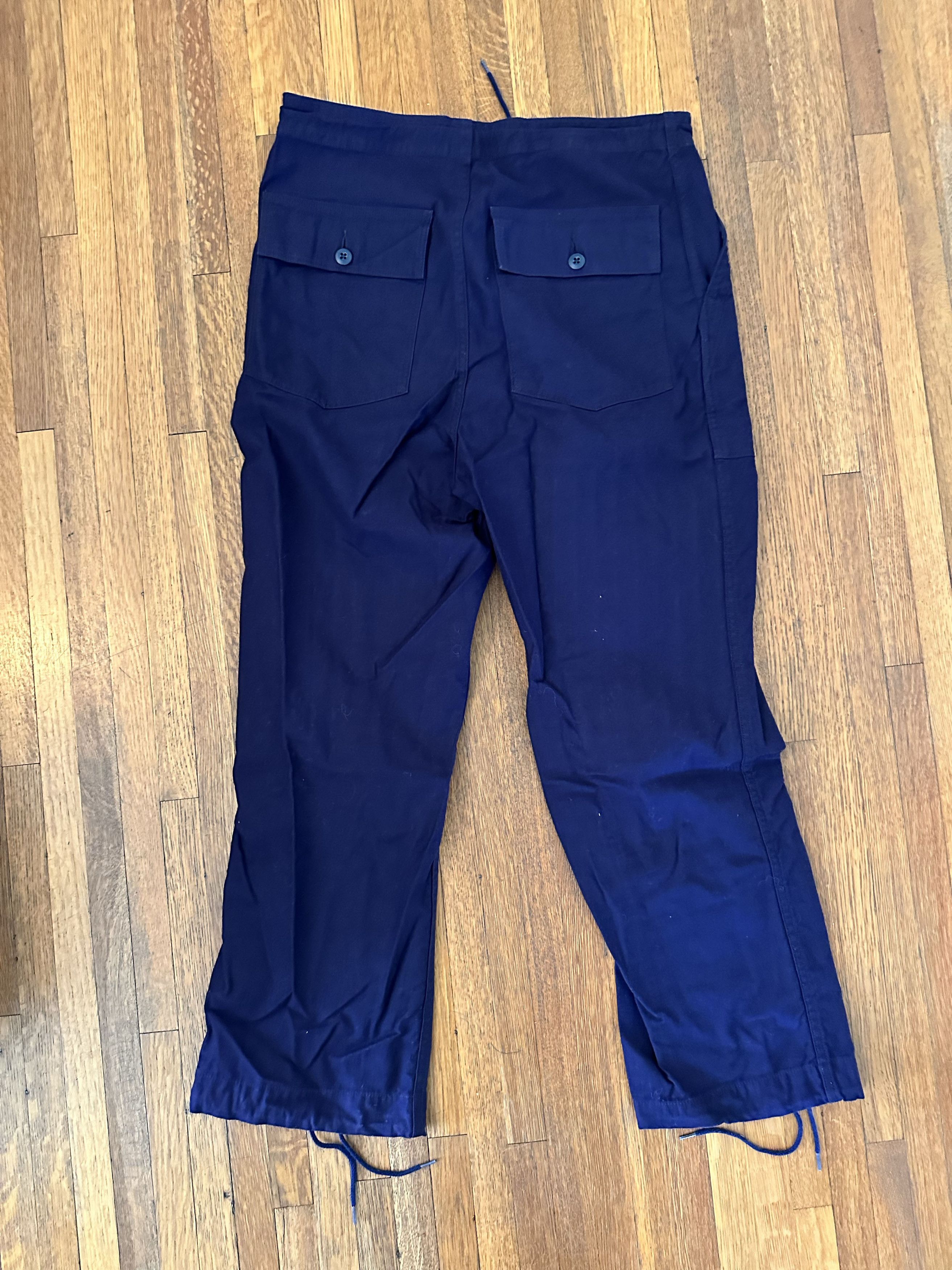 Needles NEEDLES Navy String Fatigue Trousers Size US 32 / EU 48 - 5 Thumbnail