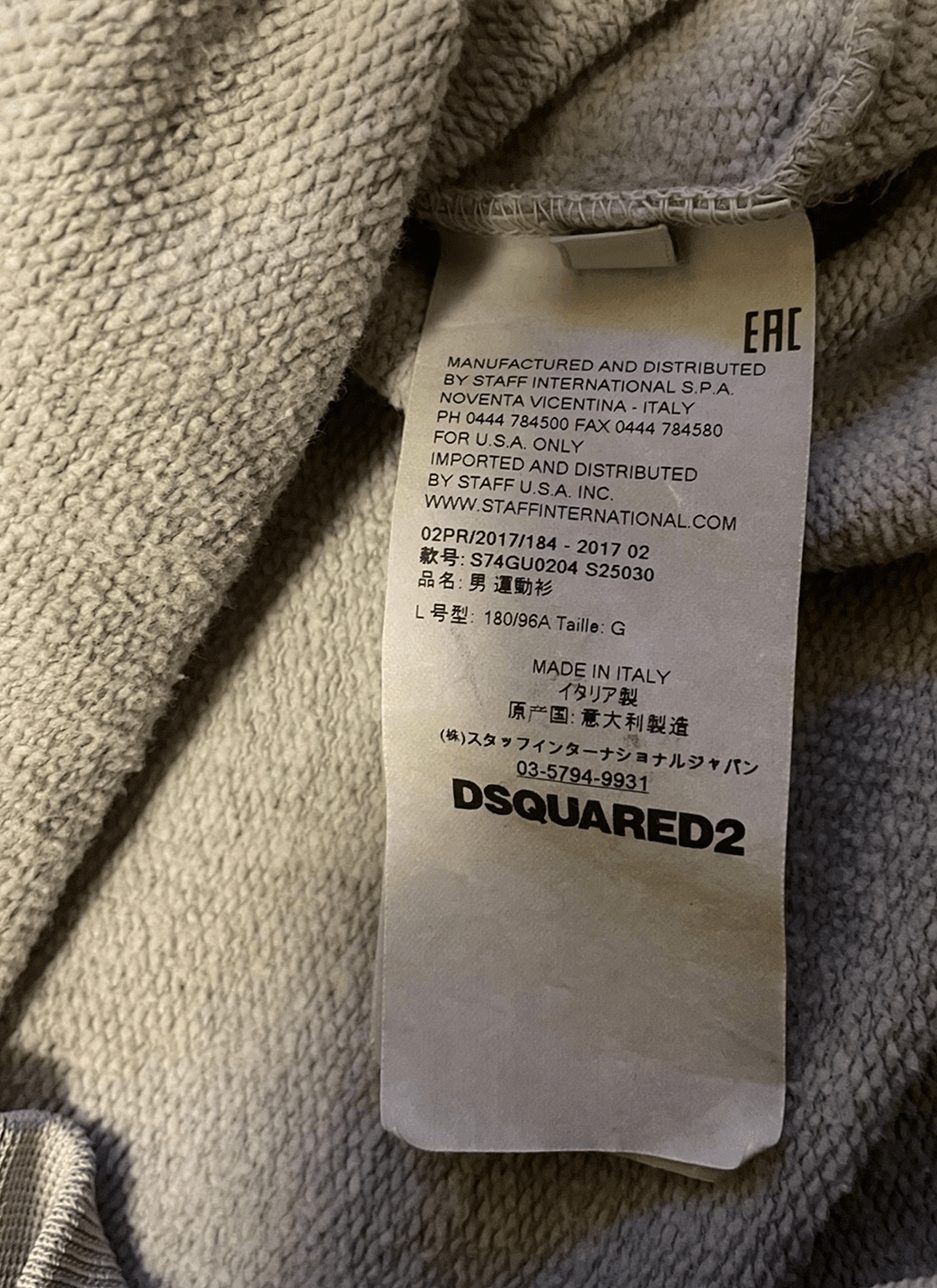 Dsquared2 DSQUARED2 gray hooded sweatshirt size L Size US L / EU 52-54 / 3 - 5 Thumbnail