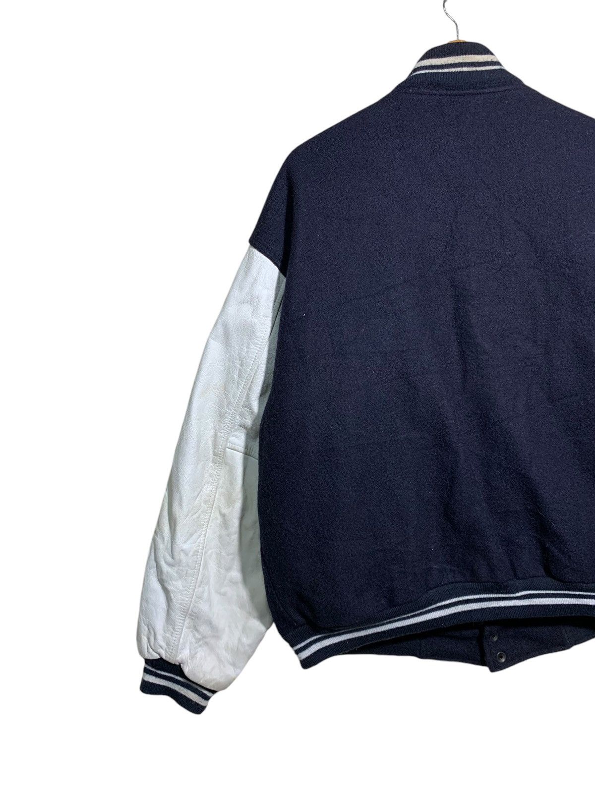 MLB × Mirage × New York Yankees 🔥VTG MIRAGE NY YANKEES MLB VARSITY JACKET WOOL/LEATHER Size US XL / EU 56 / 4 - 6 Thumbnail