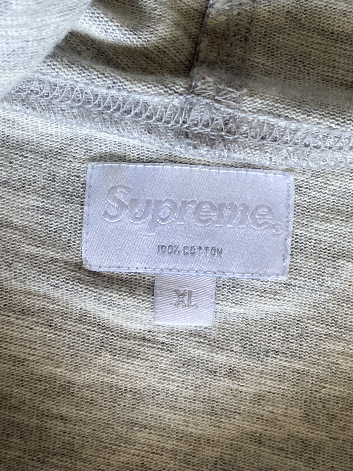 Supreme VNDS SUPREME WARP HOODED LONG SLEEVE TOP • GREY • XL • SS17 Size US XL / EU 56 / 4 - 3 Thumbnail