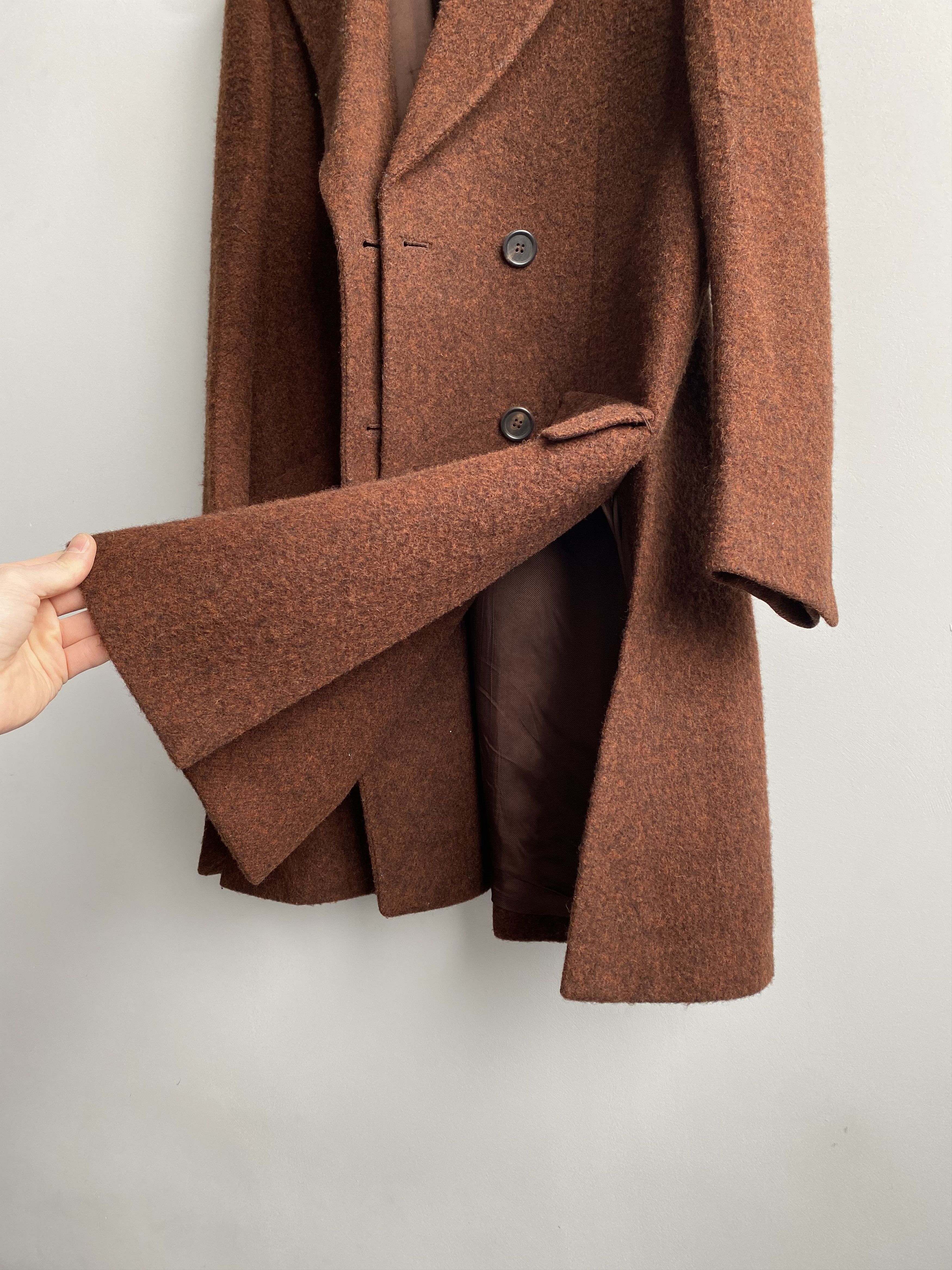 Prada PRADA Women’s Lana Wool Oversized Coat Size 42 Size M / US 6-8 / IT 42-44 - 11 Thumbnail