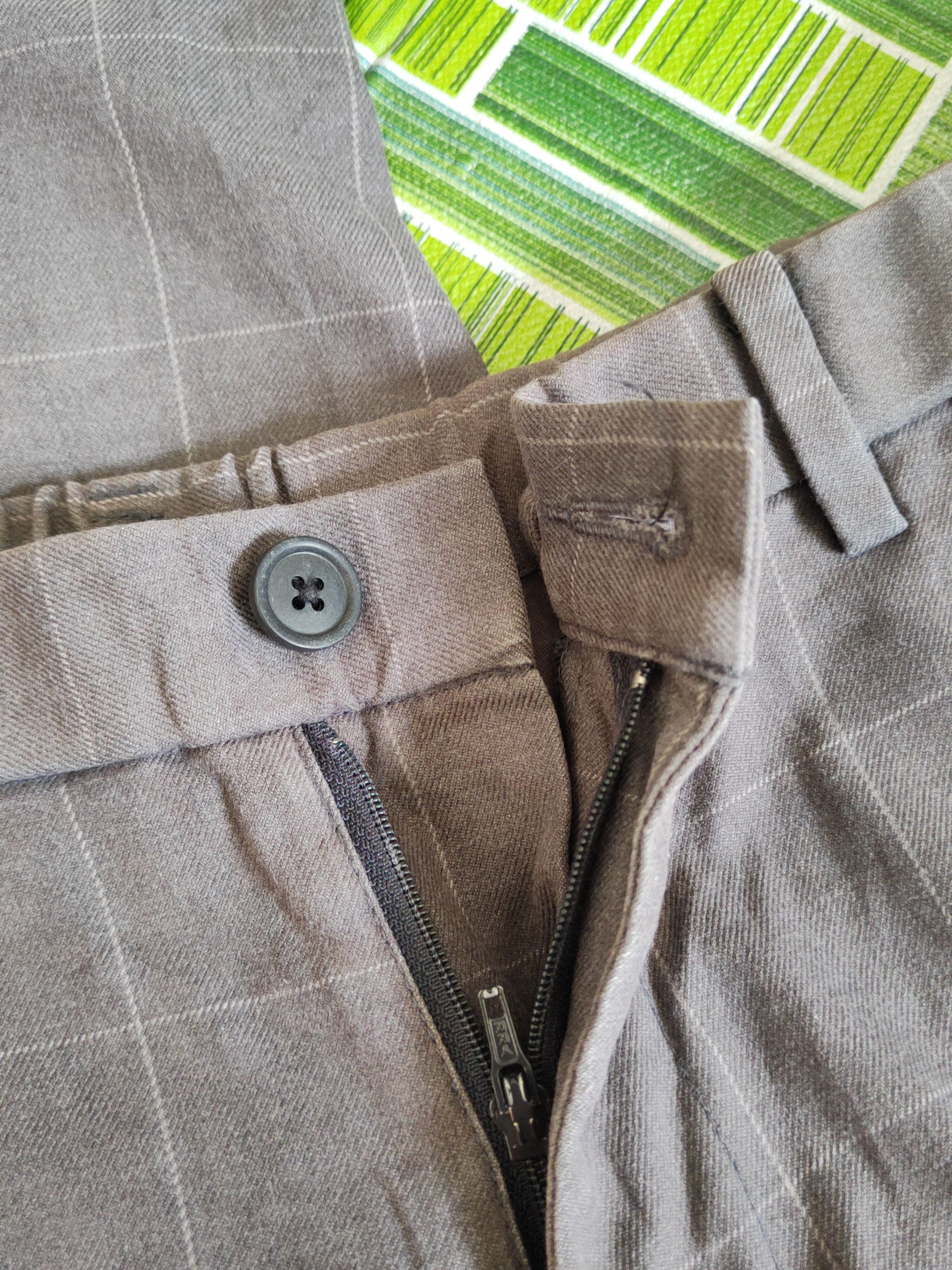 Japanese Brand × Vintage Uniqlo Dark Gray Faded checkered Jogger Pants #S2268 Size US 32 / EU 48 - 12 Thumbnail