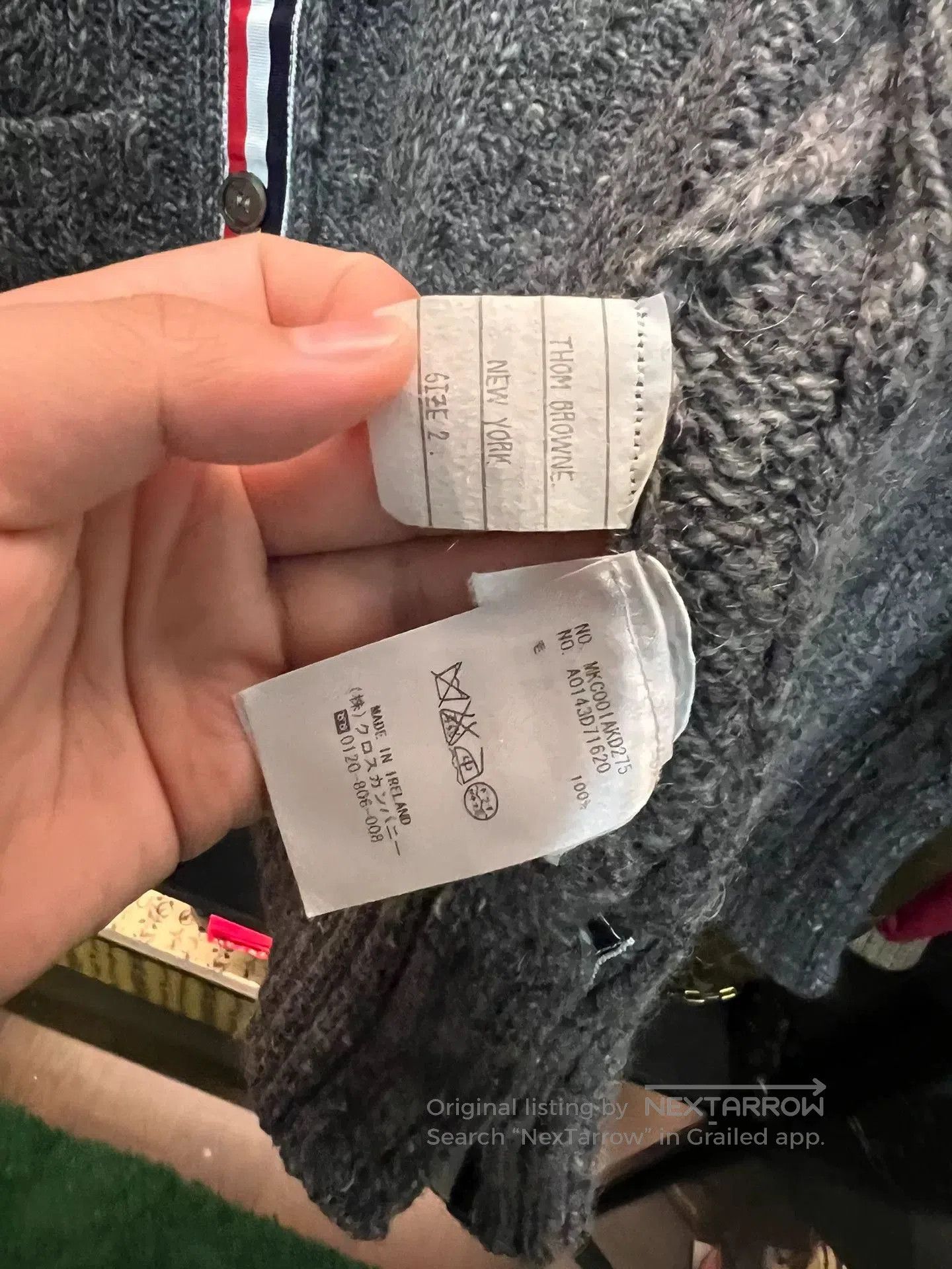 Thom Browne thom browne gray cardigan sweater. Size US M / EU 48-50 / 2 - 3 Thumbnail