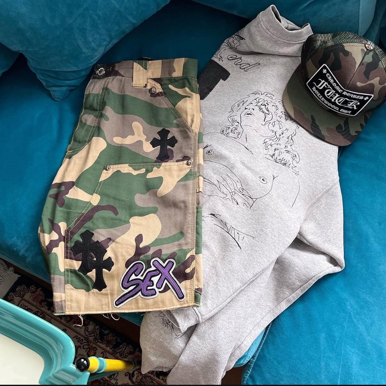 Enfants Riches Deprimes OVERSIZED ART WORK SWEATSHIRT Size US L / EU 52-54 / 3 - 3 Thumbnail
