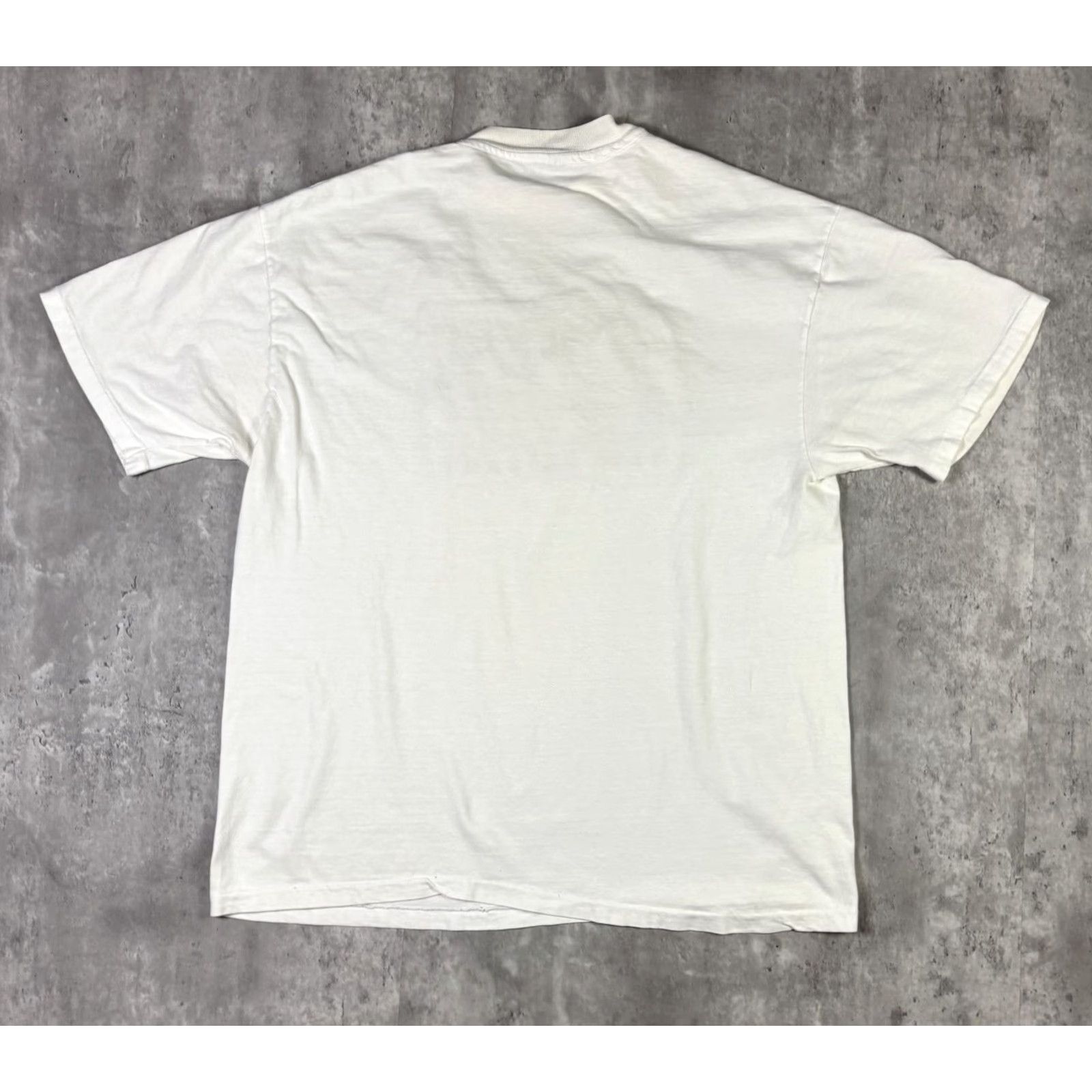 Hanes VINTAGE New Orleans Jazz T Shirt White Embroidered Logo size L 90s Hanes Shirt Mens Cotton Short Sleeve Crew Neck Jazz Size US L / EU 52-54 / 3 - 2 Thumbnail