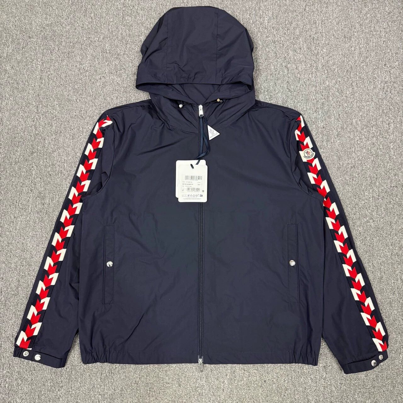 Moncler Moncler Navy Blue Dragon Year Arm Logo Zip-Up Jacket Size 5 Size US XXL / EU 58 / 5 - 1 Thumbnail